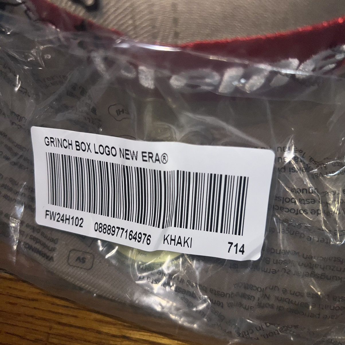 Supreme Supreme Grinch Box Logo New Era Fitted Hat Khaki Size: 7 1/4 Size ONE SIZE - 6 Thumbnail