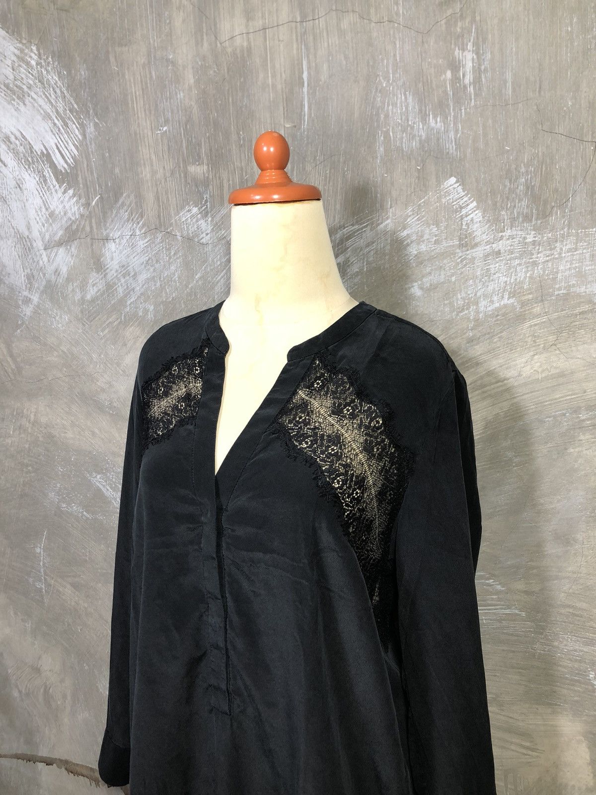 Designer × Sandro × Vintage Sandro Tops Blouse With Mesh Size XS / US 0-2 / IT 36-38 - 12 Thumbnail