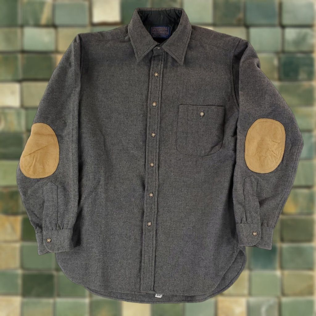 Pendleton Pendleton Shirt Trail Button Up Solid Gray Long Sleeve Mens M Size US M / EU 48-50 / 2 - 1 Thumbnail