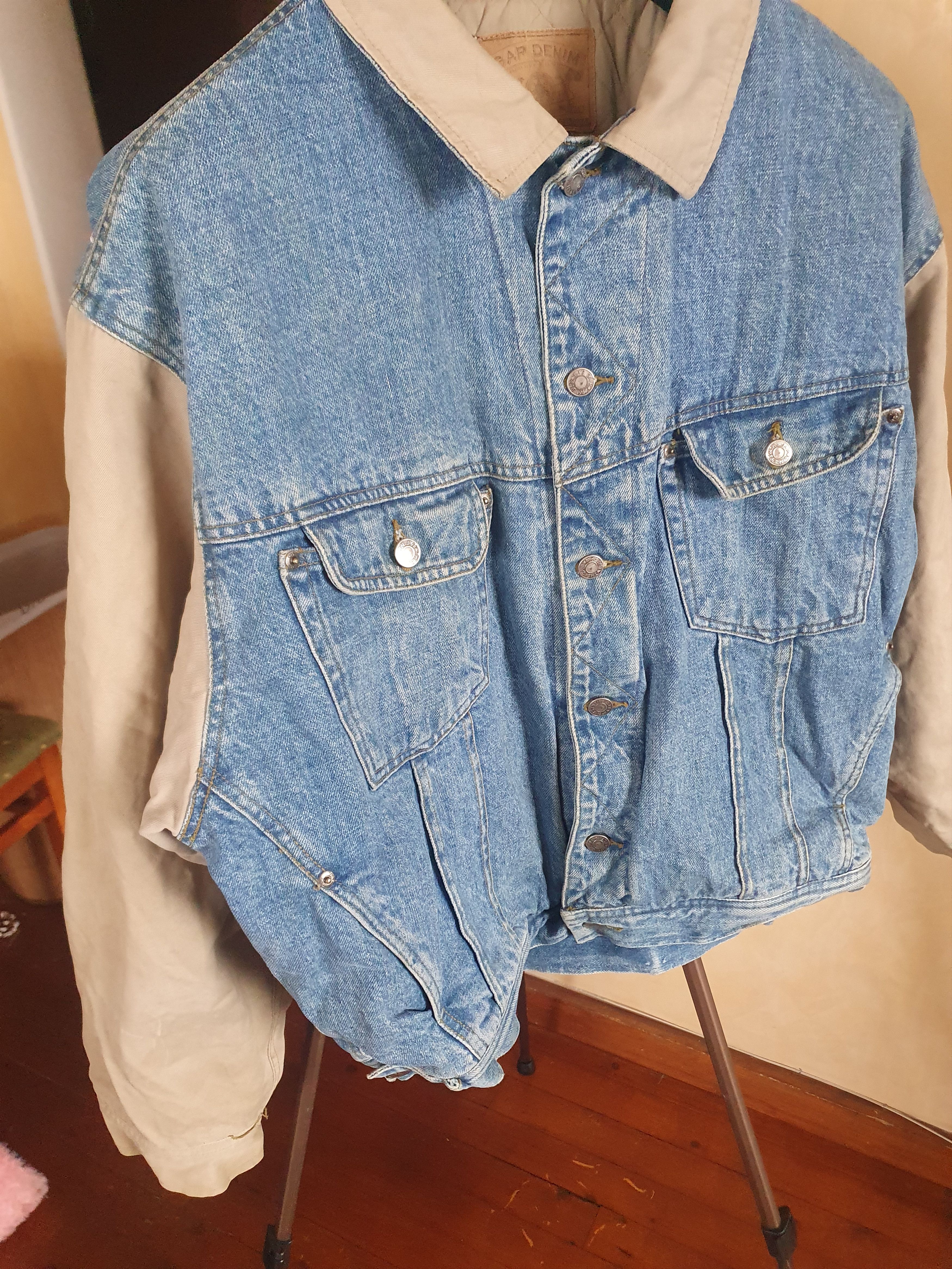 Gap × Vintage Gap Denim Trucker Jacket 2 Tone Vintage Quilted sz XL Size US XL / EU 56 / 4 - 6 Thumbnail