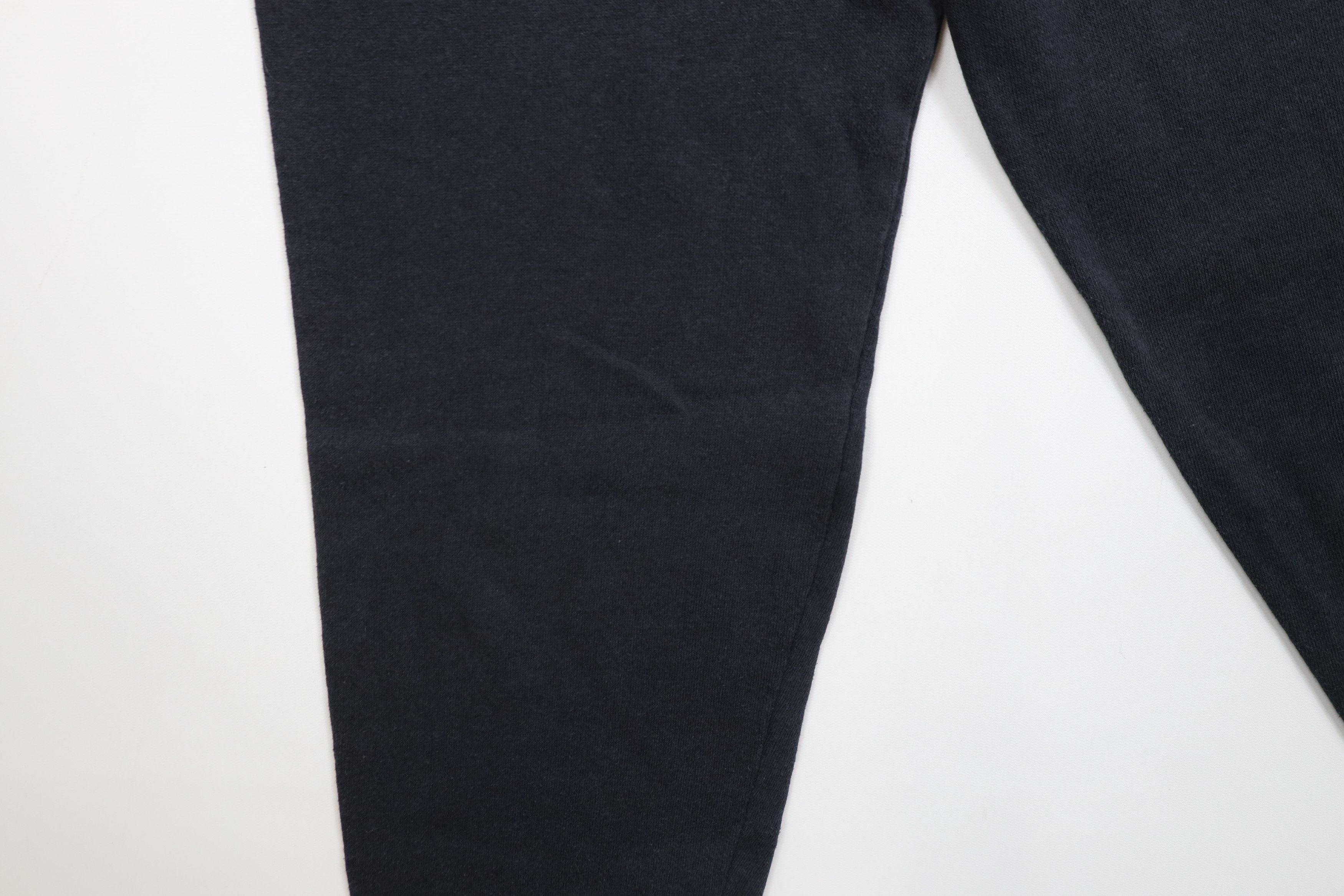 Vintage Vintage 90s Streetwear Cuffed Sweatpants Joggers Black USA Size 26" / US 2 / IT 38 - 6 Thumbnail