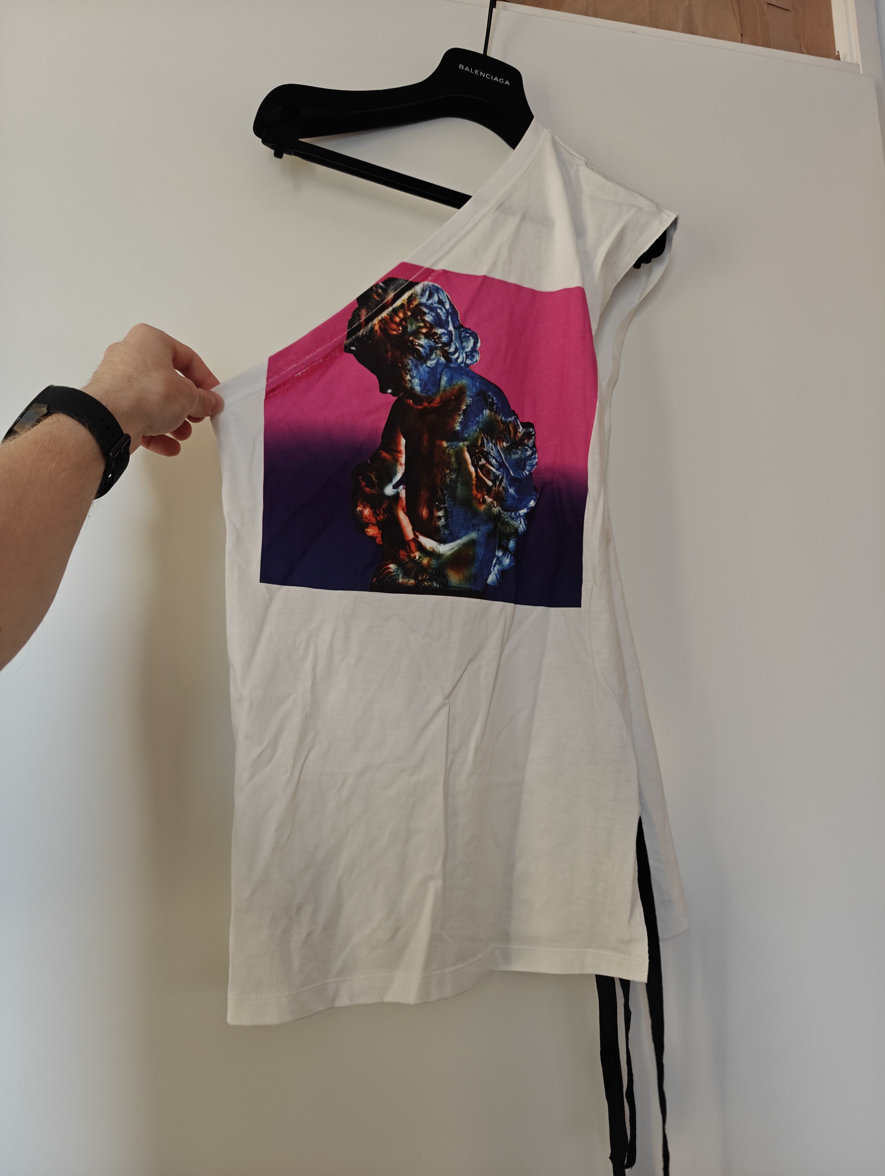 Raf Simons Single Shoulder Cotton Jersey SS18