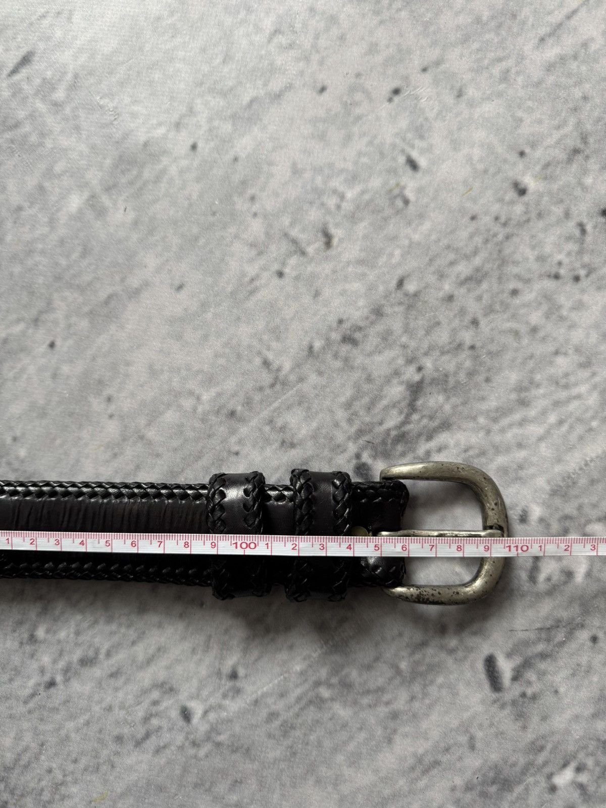 Vintage Vintage leather racing style belt Size ONE SIZE - 7 Thumbnail