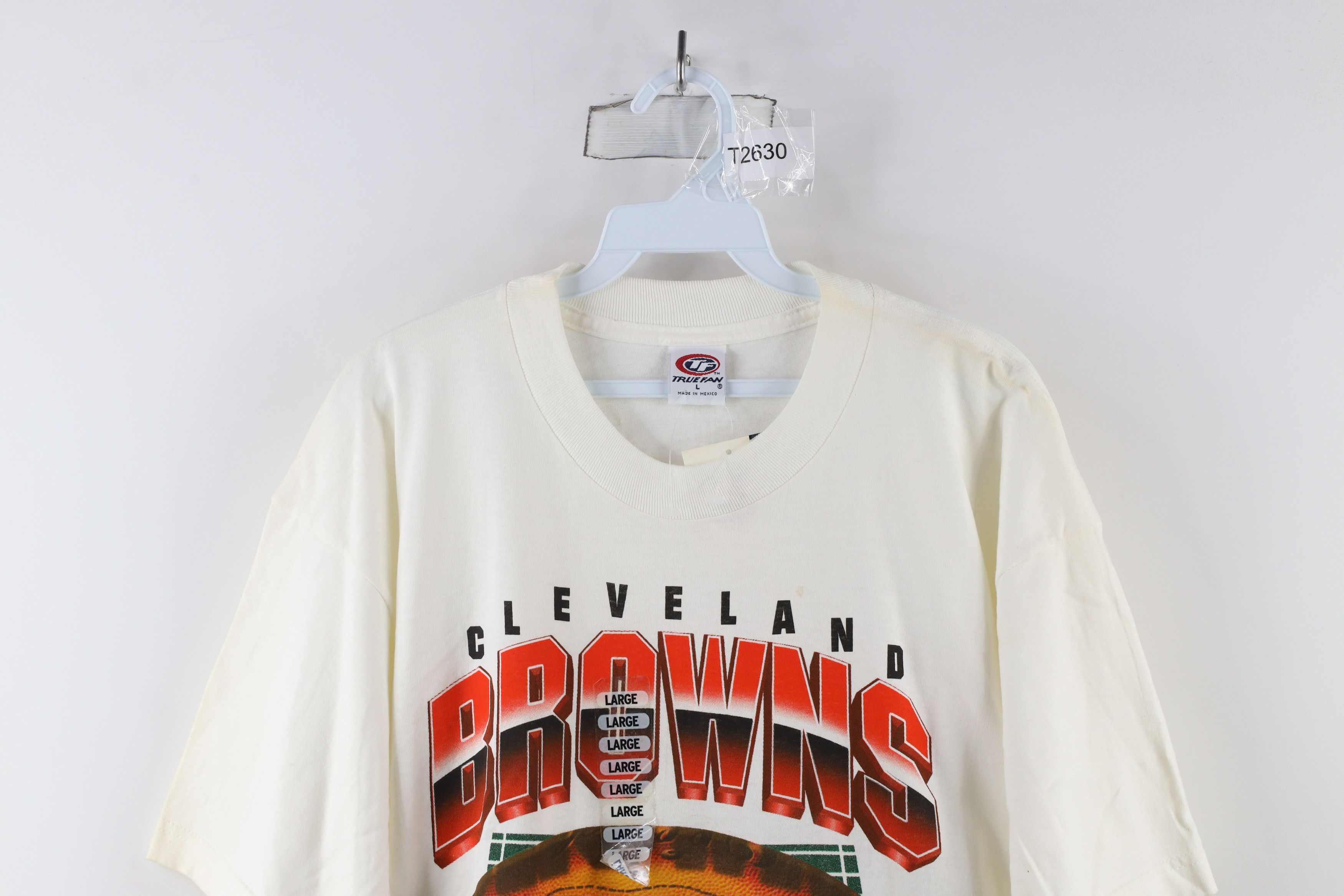 Vintage Deadstock Vintage 90s Cleveland Browns Football T-Shirt Size US L / EU 52-54 / 3 - 2 Thumbnail