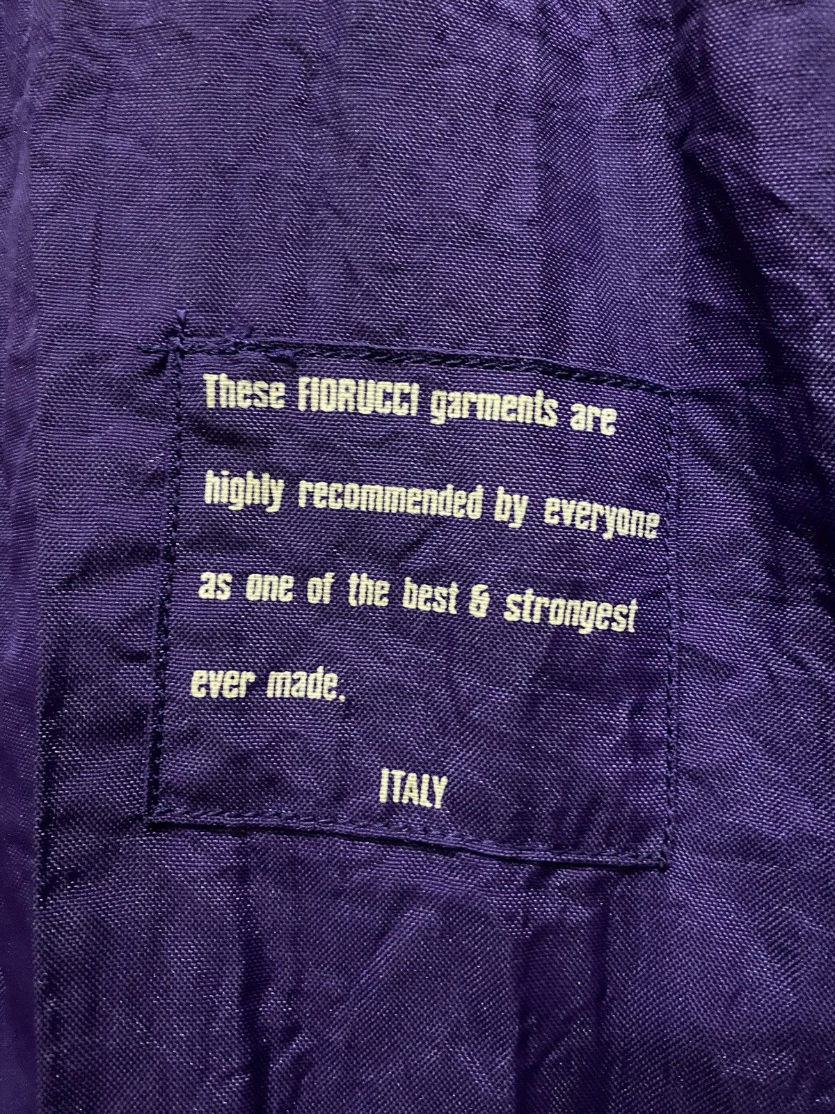 Fiorucci Fiorucci Vintage Purple Nylon Bomber Jacket Italian Style Size US M / EU 48-50 / 2 - 10 Thumbnail