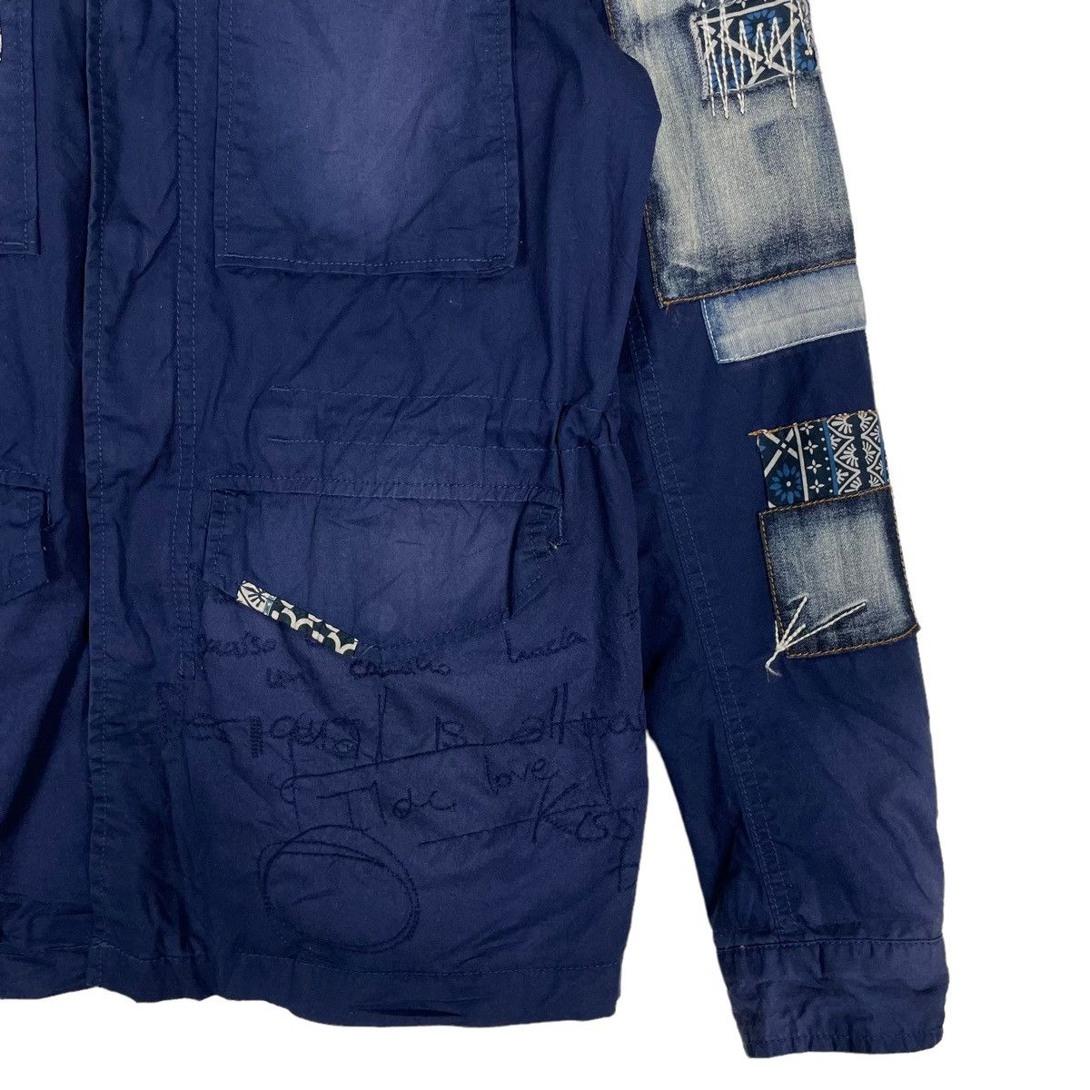 45rpm × Desigual 💥DESIGUAL BORO PATCH NAVY FIELD JACKET Size US M / EU 48-50 / 2 - 5 Thumbnail