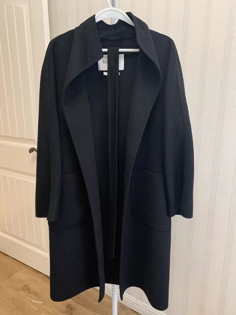 Max Mara Lilia coat, classic black, 100 pure cashmere wate