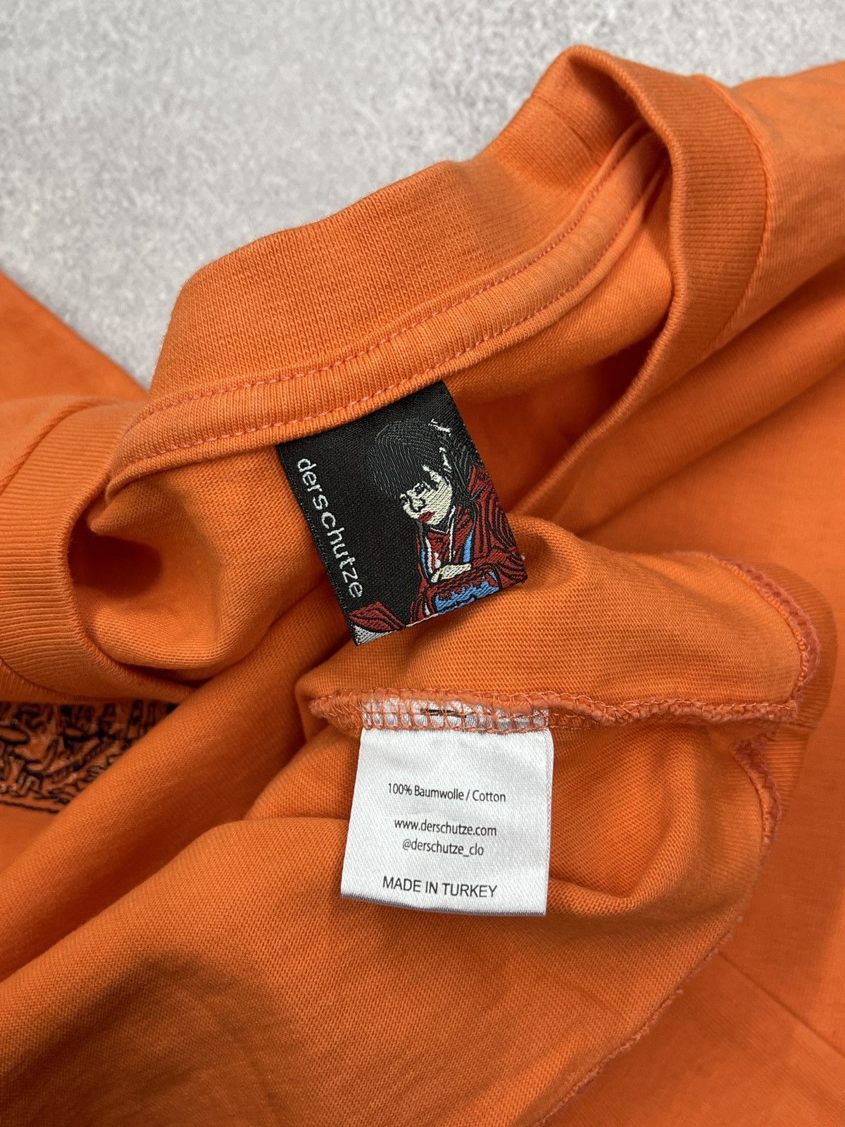 Derschutze Mens Derschutze Van Gogh Print V2 Longsleeve Orange Size US XL / EU 56 / 4 - 6 Thumbnail