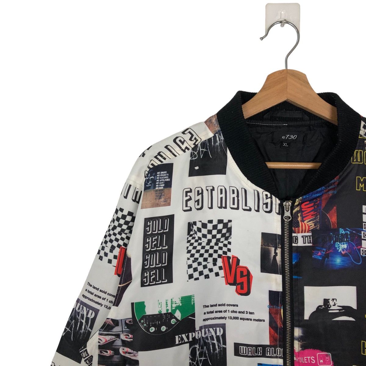 Japanese Brand STREETWEAR DESIGN RARE BOMBER JACKET BIG LOGO Size US XL / EU 56 / 4 - 5 Thumbnail