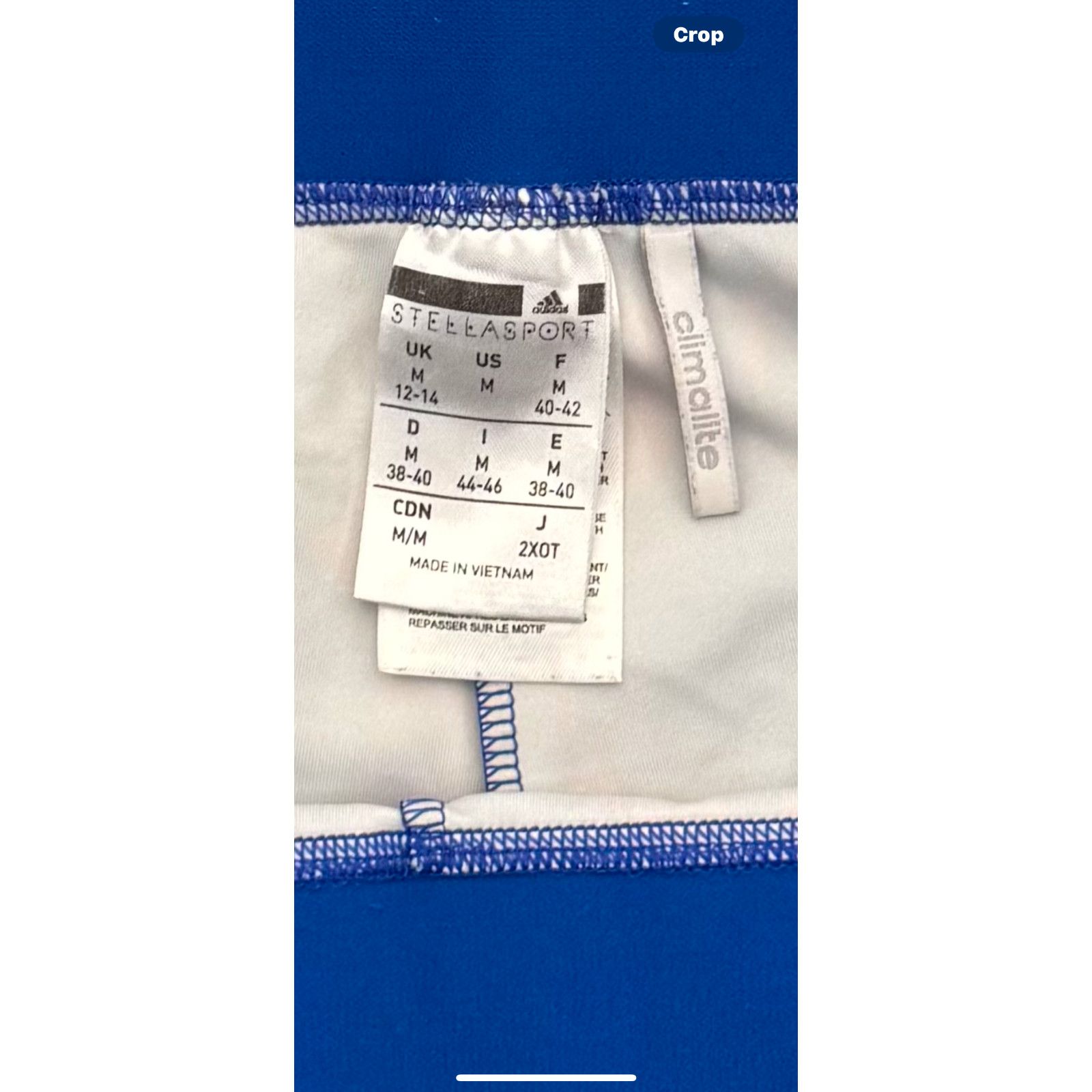 Adidas Adidas Stellasport Leggings Womens Medium Climalite Gym Yoga Size 28" / US 6 / IT 42 - 5 Thumbnail