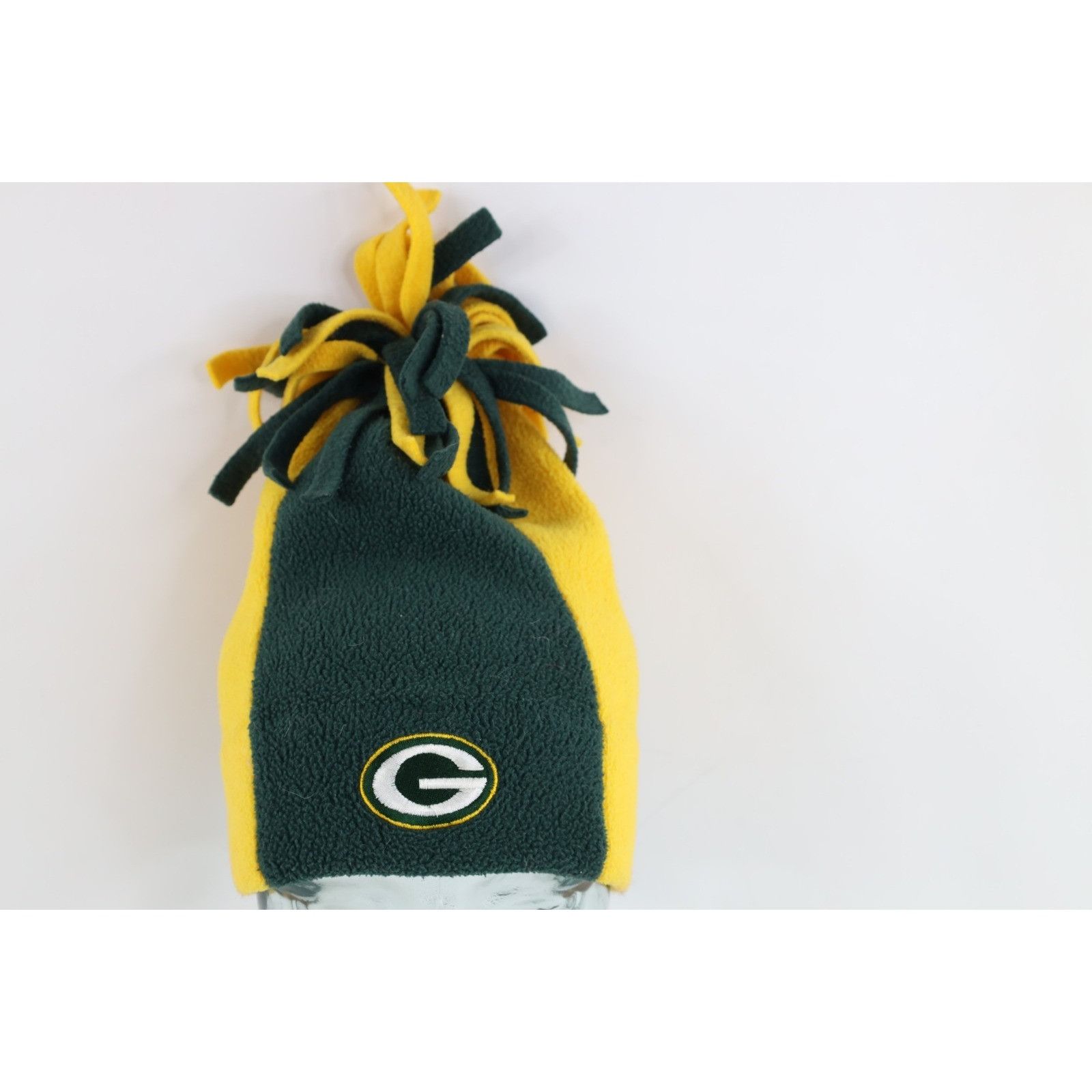 Vintage Vintage 90s Fringed Fleece Green Bay Packers Beanie Foo Size ONE SIZE - 1 Thumbnail