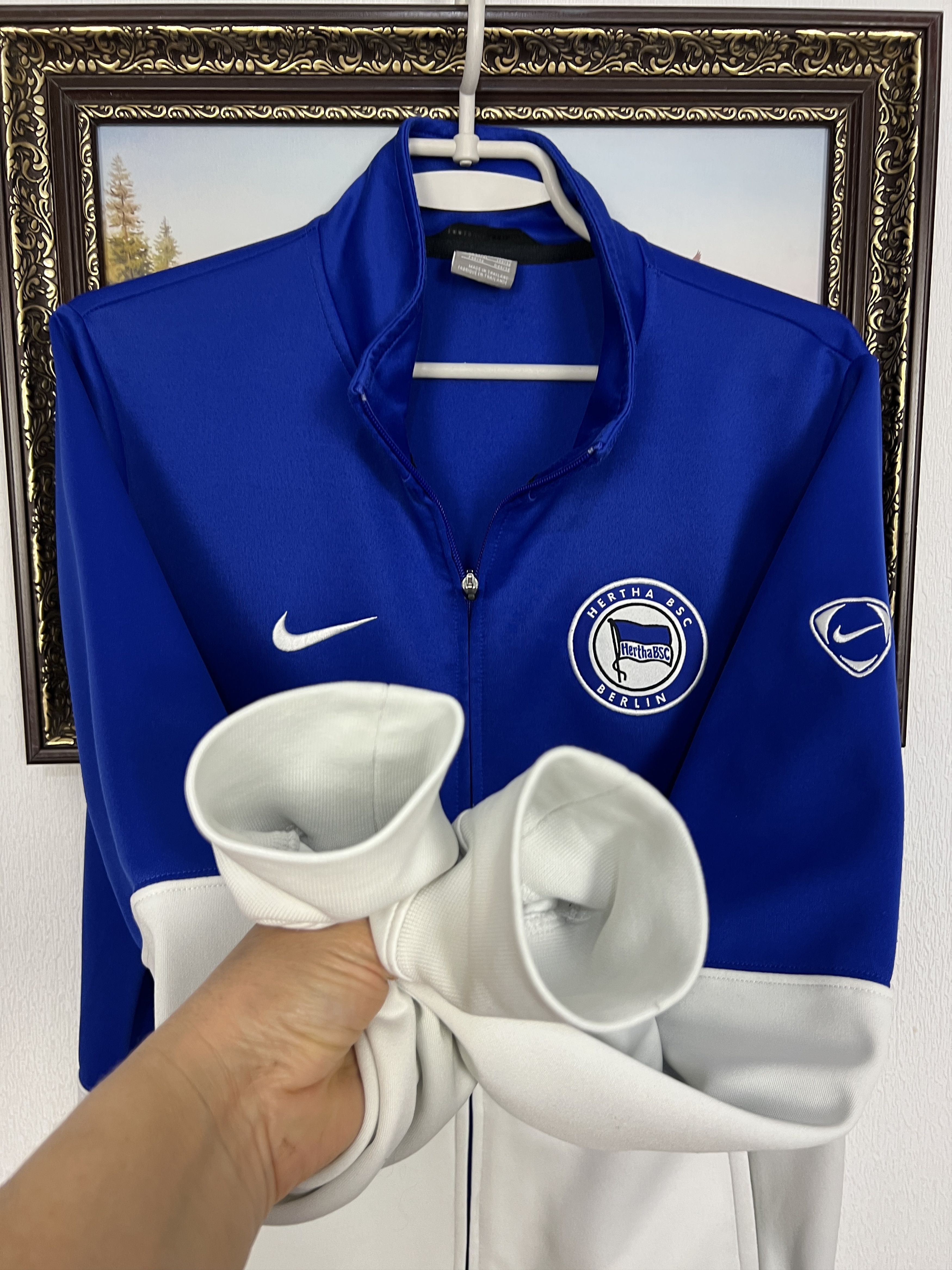Nike Vintage Nike Hertha Football Jacket Soccer Mens Track Top Size US M / EU 48-50 / 2 - 5 Thumbnail