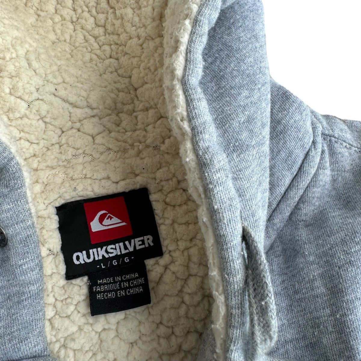 Billabong × Quiksilver × Vintage Insane Y2K Quiksilver Sherpa Lined Surfer Zip Up Hoodie Punk Size US L / EU 52-54 / 3 - 5 Thumbnail