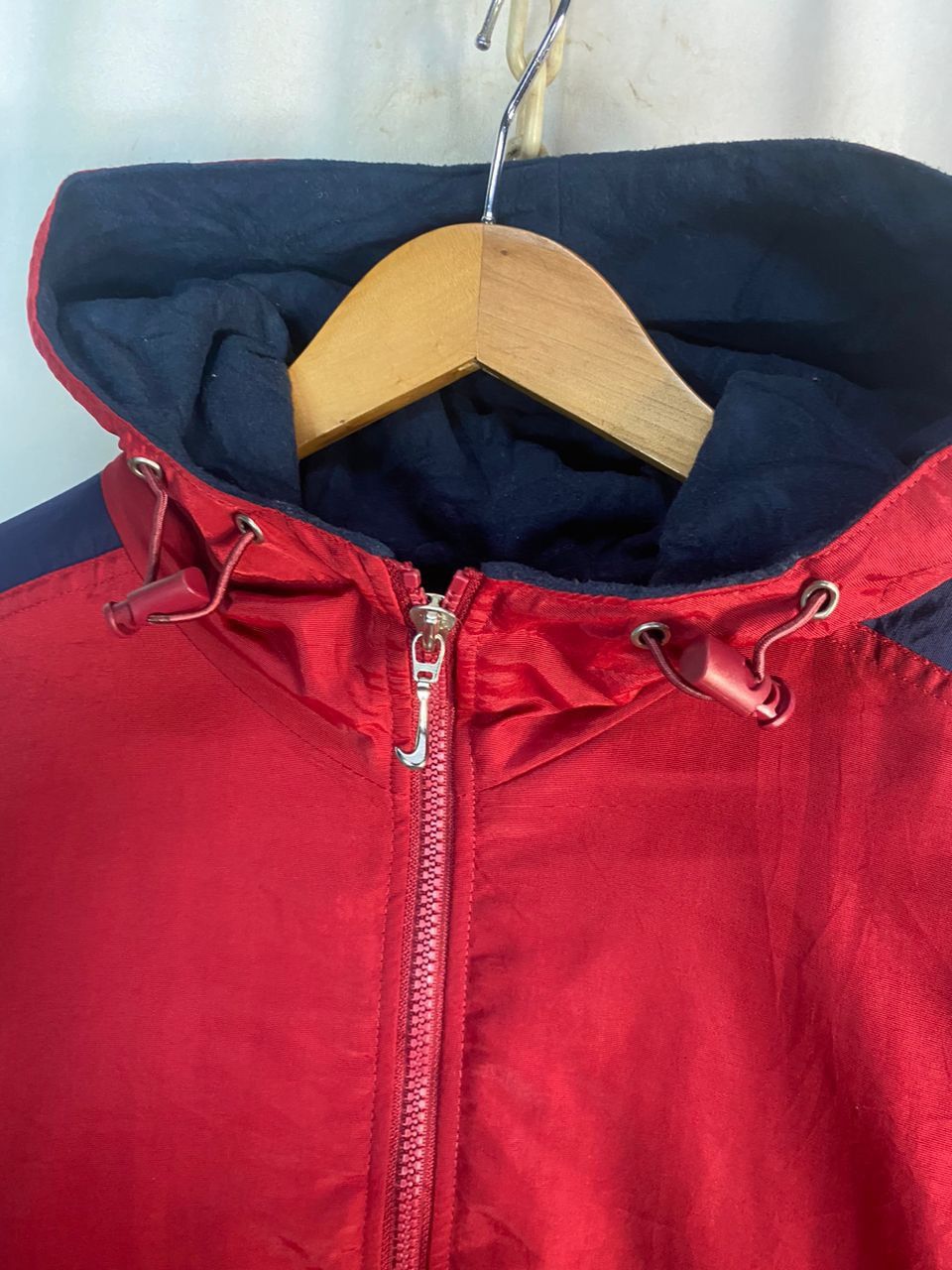 Nike × Vintage Unisex 🔥Vintage nike swoosh hoodie zipper jacket Size US L / EU 52-54 / 3 - 3 Thumbnail