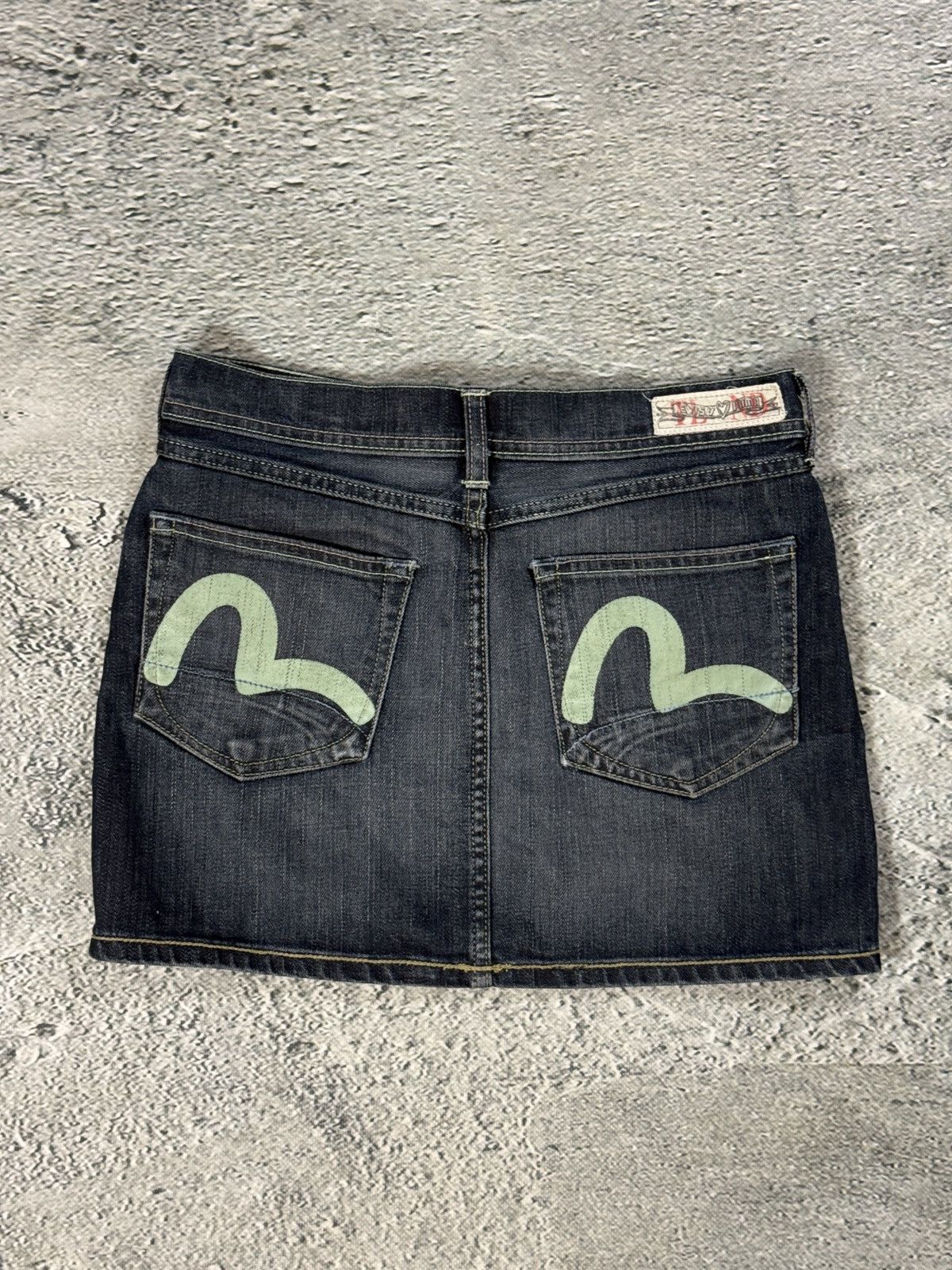 Evisu Evisu x Puma vintage mint skirt black seagulls Y2K Size 27" / US 4 / IT 40 - 1 Thumbnail
