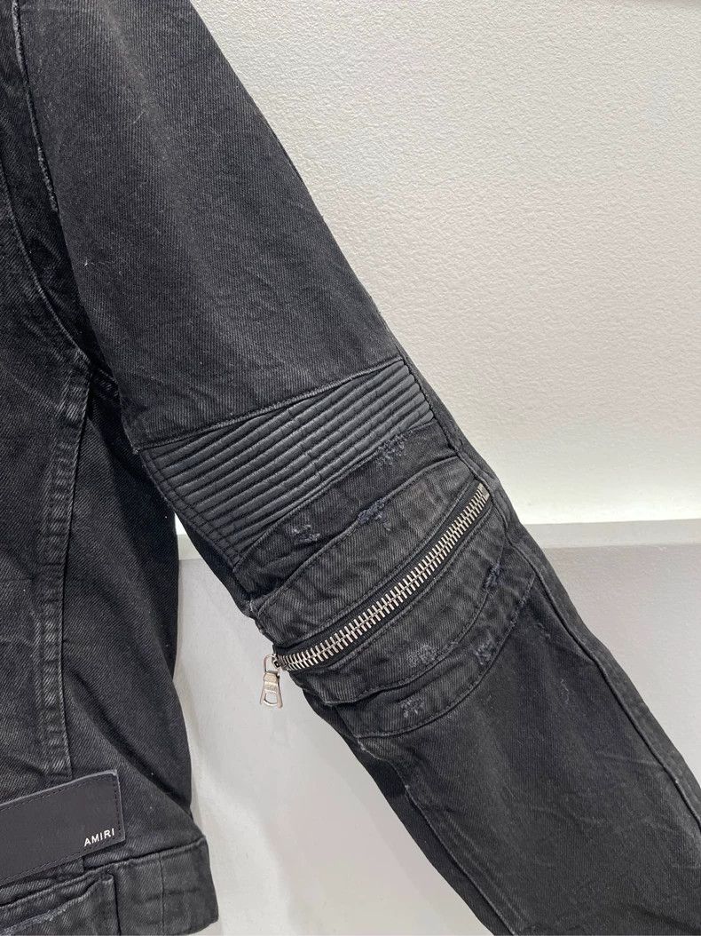 Amiri Amiri washed black MX2 denim jacket Size US M / EU 48-50 / 2 - 3 Thumbnail
