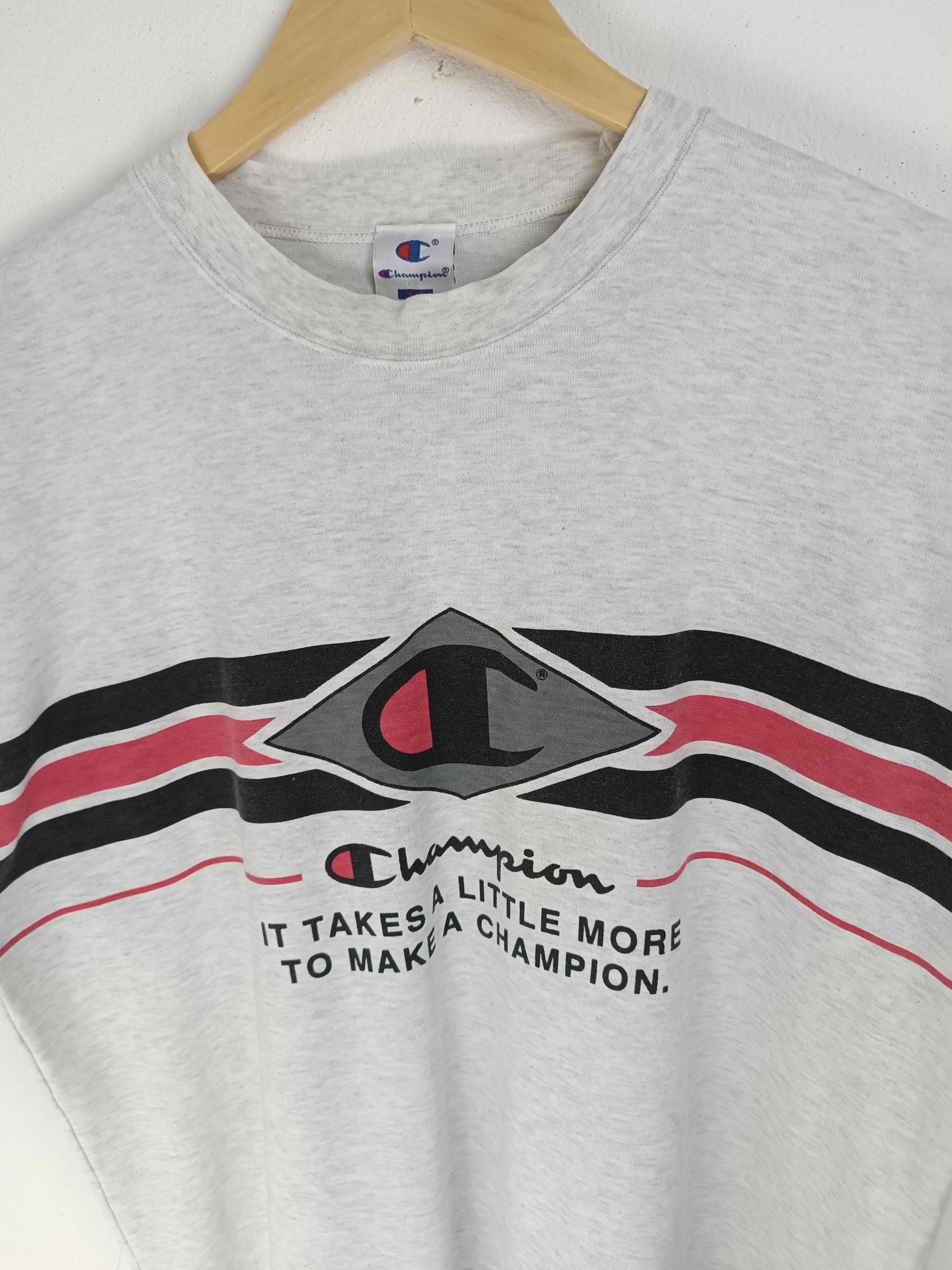 Champion VINTAGE 90'S CHAMPION VERY RARE DESIGN SINGLE STITCH TEE Size US L / EU 52-54 / 3 - 5 Thumbnail