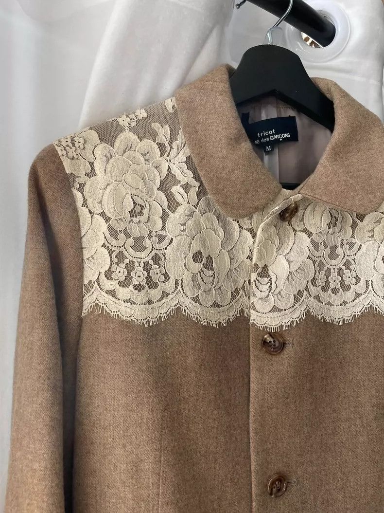 Comme des Garcons Comme des Garçons Medieval Women's Lace Pattern Long Sleeve Size M / US 6-8 / IT 42-44 - 3 Thumbnail