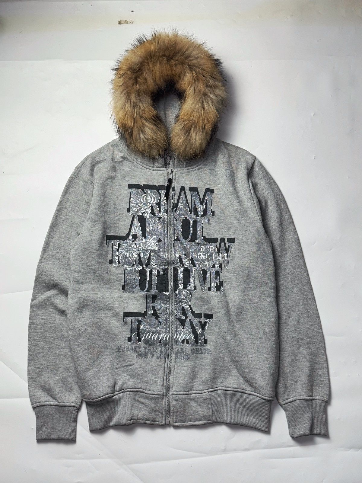 If Six Was Nine × Japanese Brand × Le Grande Bleu (L.G.B.) Fur Hoodie Poem Duralumin Japanese Styled Size US L / EU 52-54 / 3 - 1 Thumbnail
