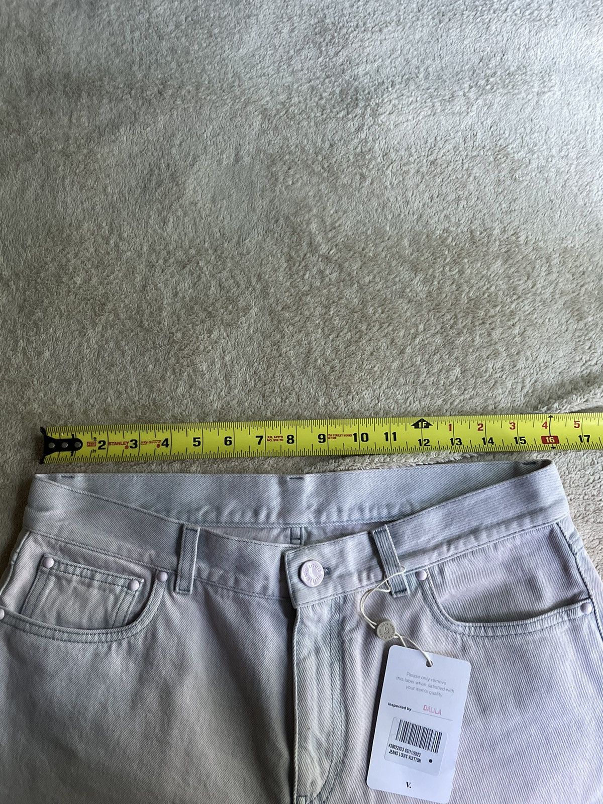 Louis Vuitton Louis Vuitton Bleached Pink Denim Pants Size US 32 / EU 48 - 9 Thumbnail