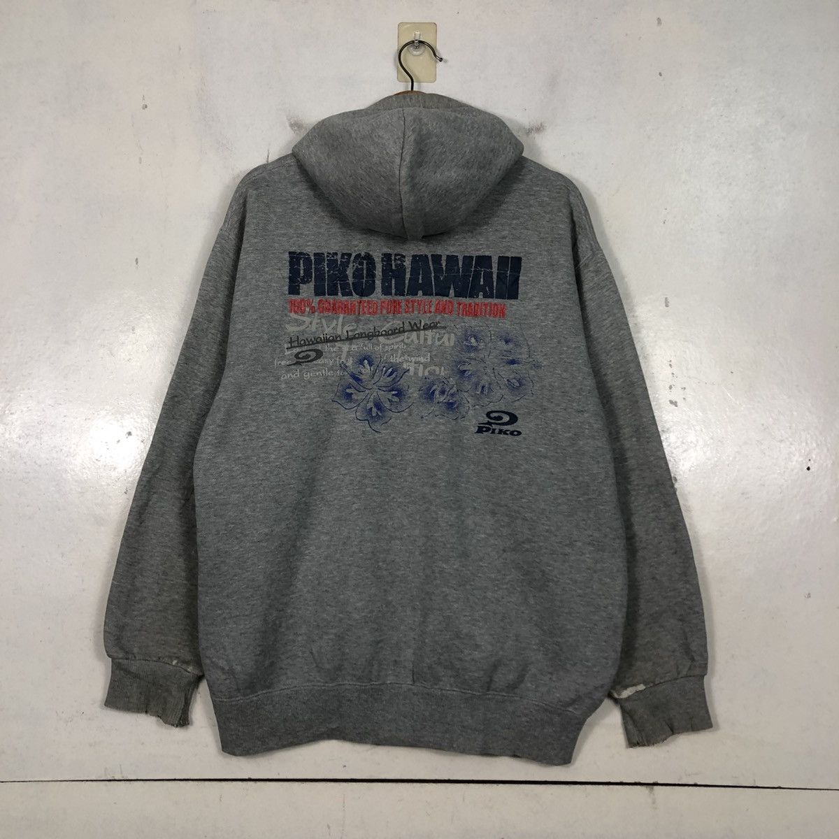 Japanese Brand 📌Piko Hawaii Zipper Hoodie Big Logo Design Size US L / EU 52-54 / 3 - 10 Thumbnail