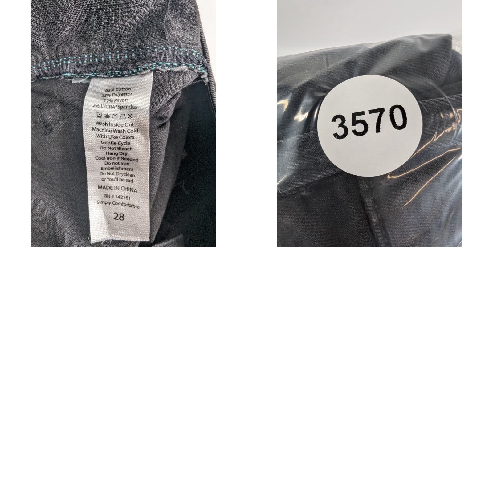 Vintage Lularoe Women’s 28 Jean Shorts Black Cut Off Distressed Pockets Zip Denim Size 28" / US 6 / IT 42 - 8 Thumbnail