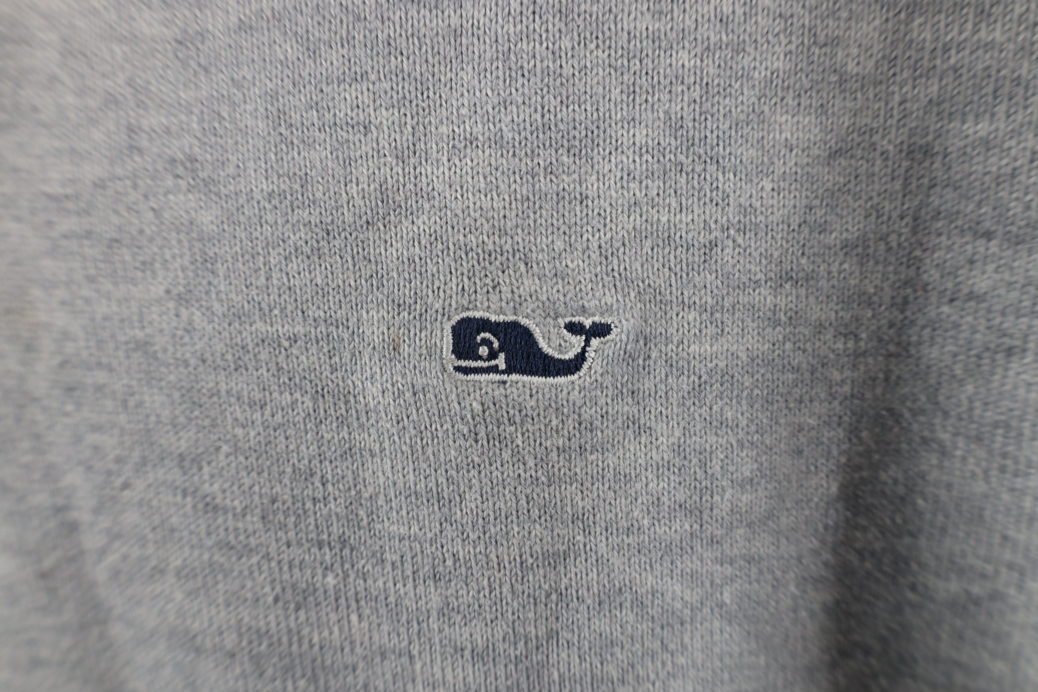 Vineyard Vines × Vintage Vineyard Vines Cotton Knit Half Zip Pullover Sweater Gray Size US M / EU 48-50 / 2 - 4 Thumbnail