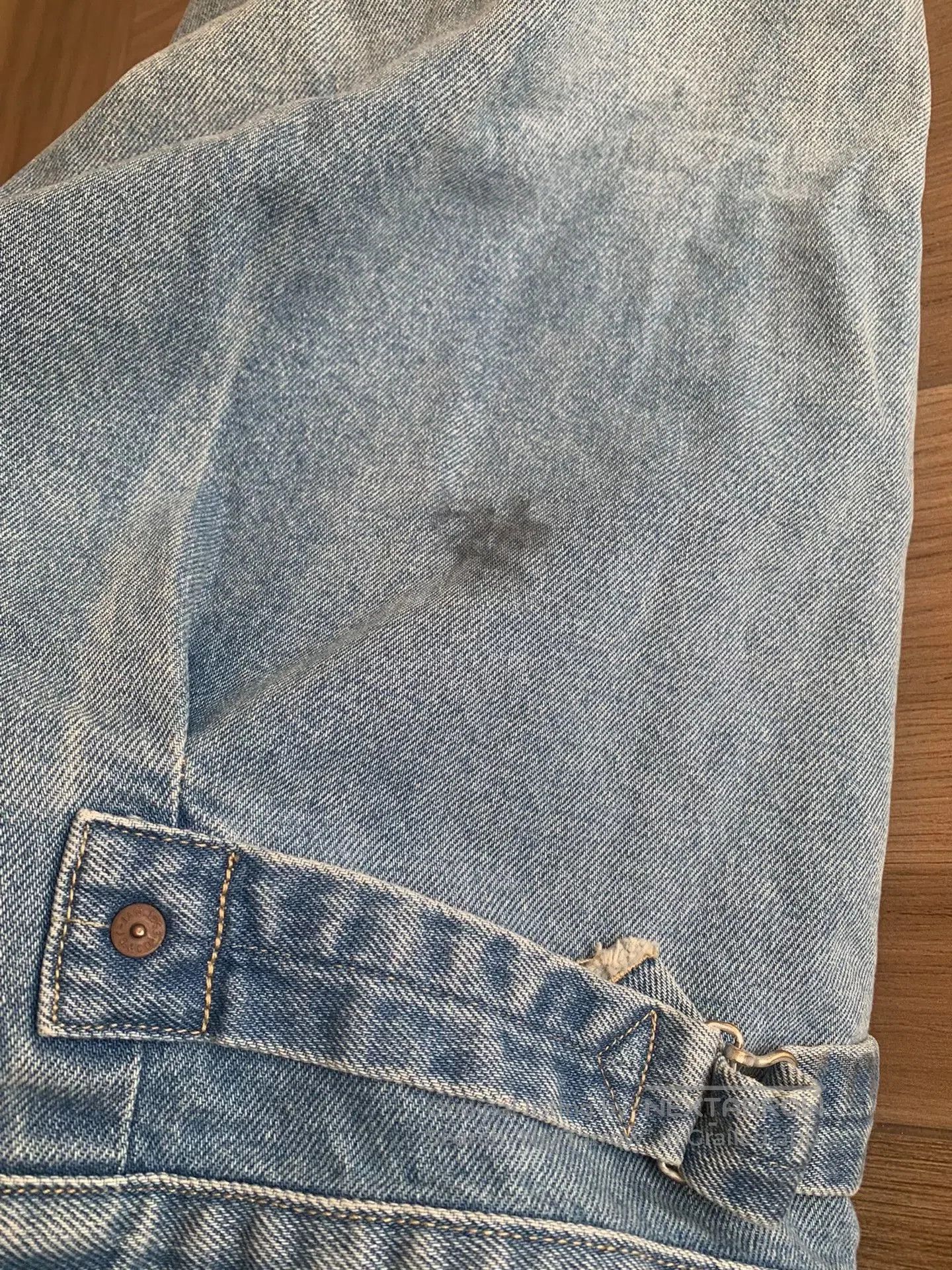 Johnbull JOHNBULL Washed Distressed Denim Jacket. Size US L / EU 52-54 / 3 - 9 Thumbnail