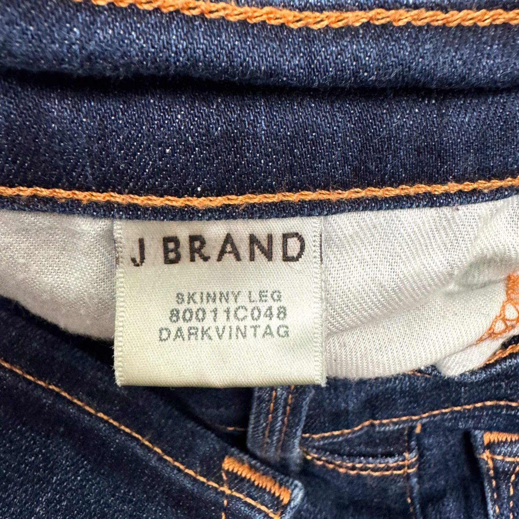 J Brand J Brand Jeans Skinny Denim 28x29 Blue High Rise Stretch Women Adult 28 Dark Vintage Style City Streetwear Womens Size 28" / US 6 / IT 42 - 6 Thumbnail