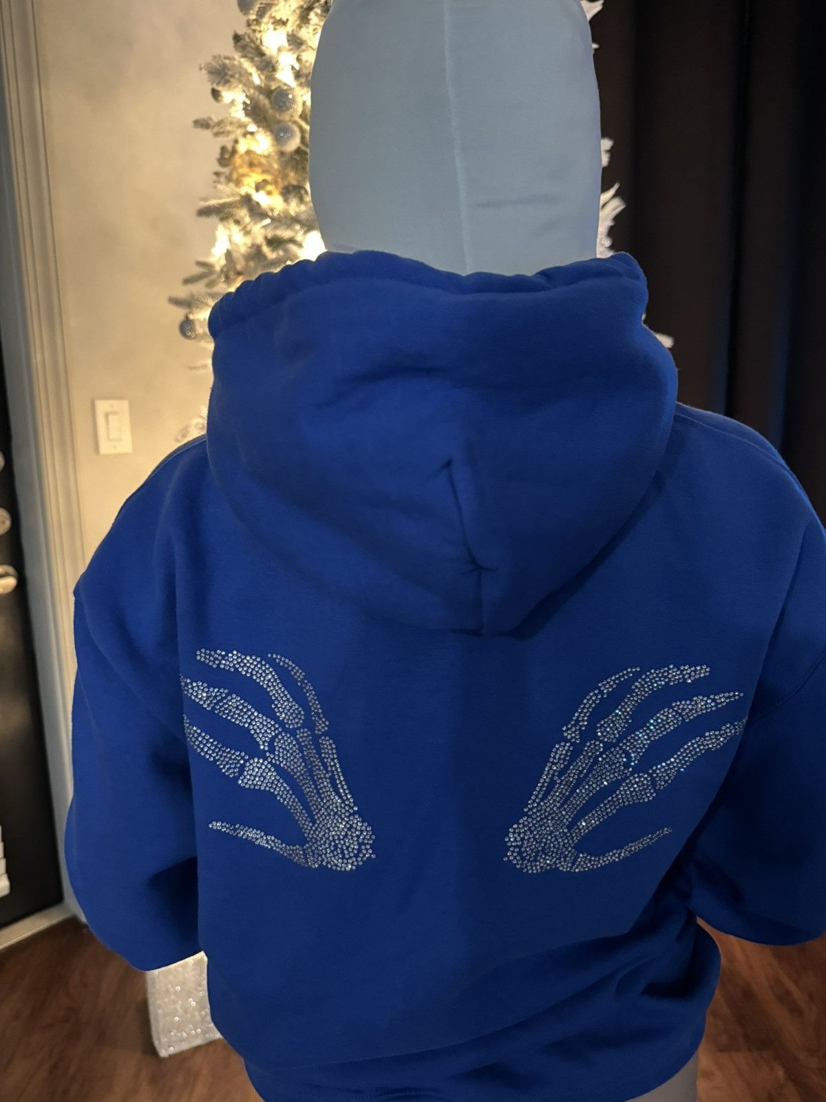 Vintage Rhinestones Cross Vintage Hoodie Size US XXL / EU 58 / 5 - 6 Thumbnail