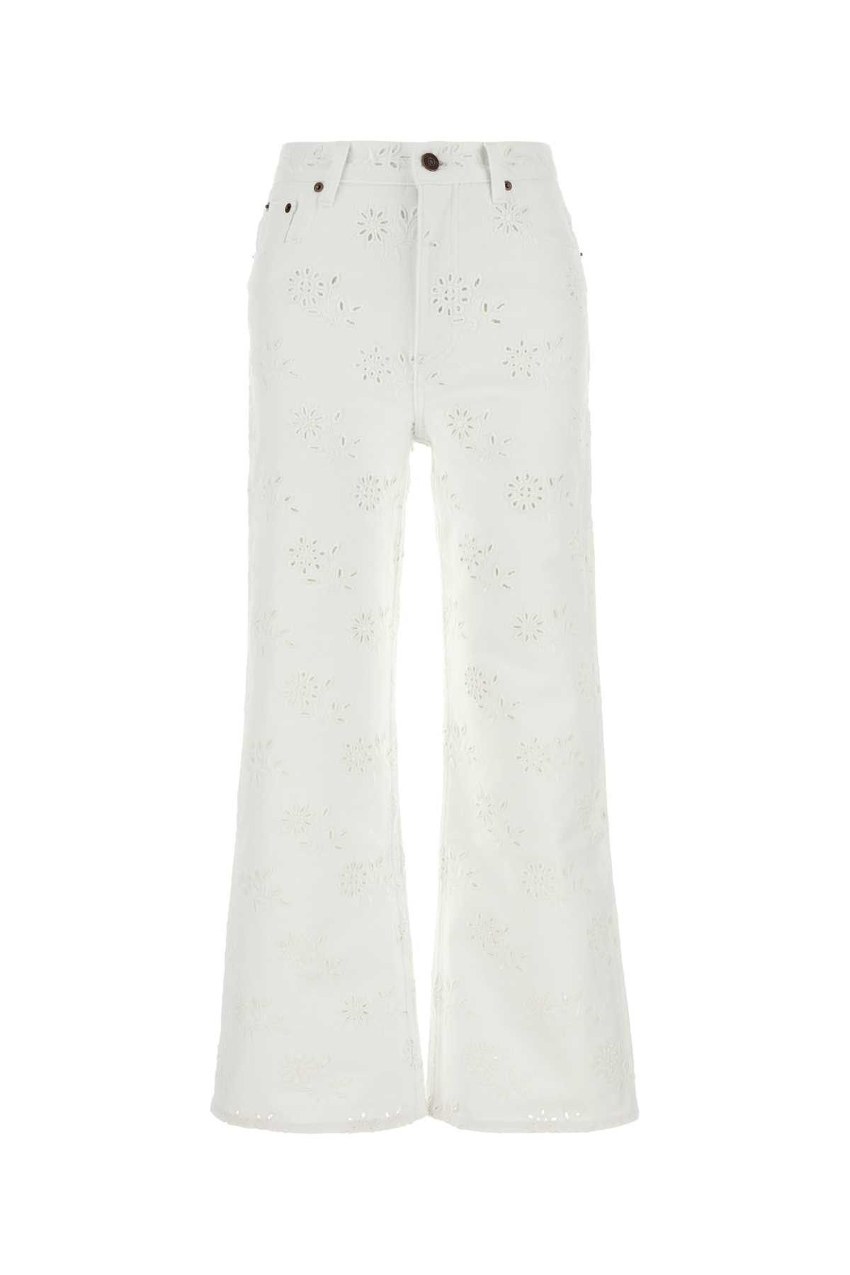 Chloe White Denim Jeans Size 30" / US 8 / IT 44 - 1 Thumbnail