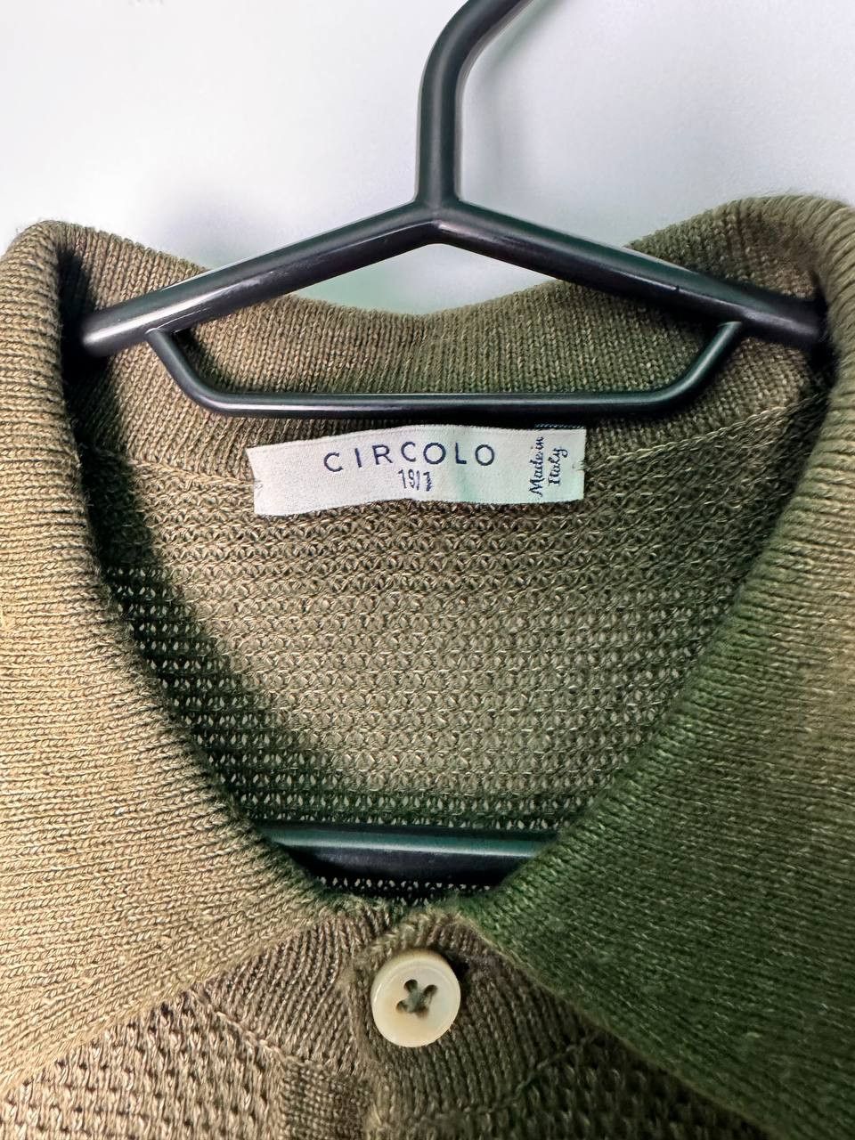 Circolo 1901 circolo 1901 Knit polo shirt olive Size S Men Size US S / EU 44-46 / 1 - 3 Thumbnail