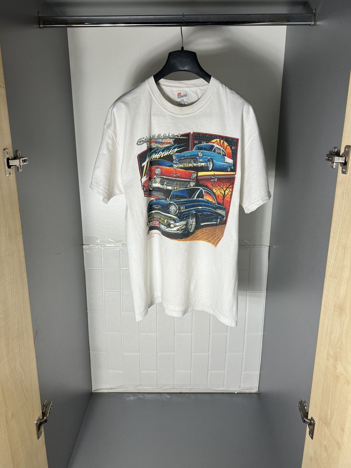 NASCAR × Vintage VERY RARE HANES CHEVROLET CAMARO SS RACING T-SHIRT Y2K 90s Size US L / EU 52-54 / 3 - 2 Thumbnail