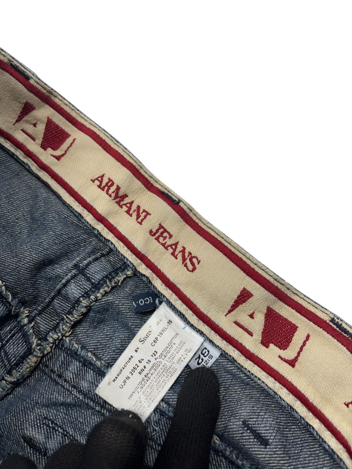 Armani Vintage Armani Flared Low Rise Jeans Indigo Series 005 Size US 32 / EU 48 - 9 Thumbnail