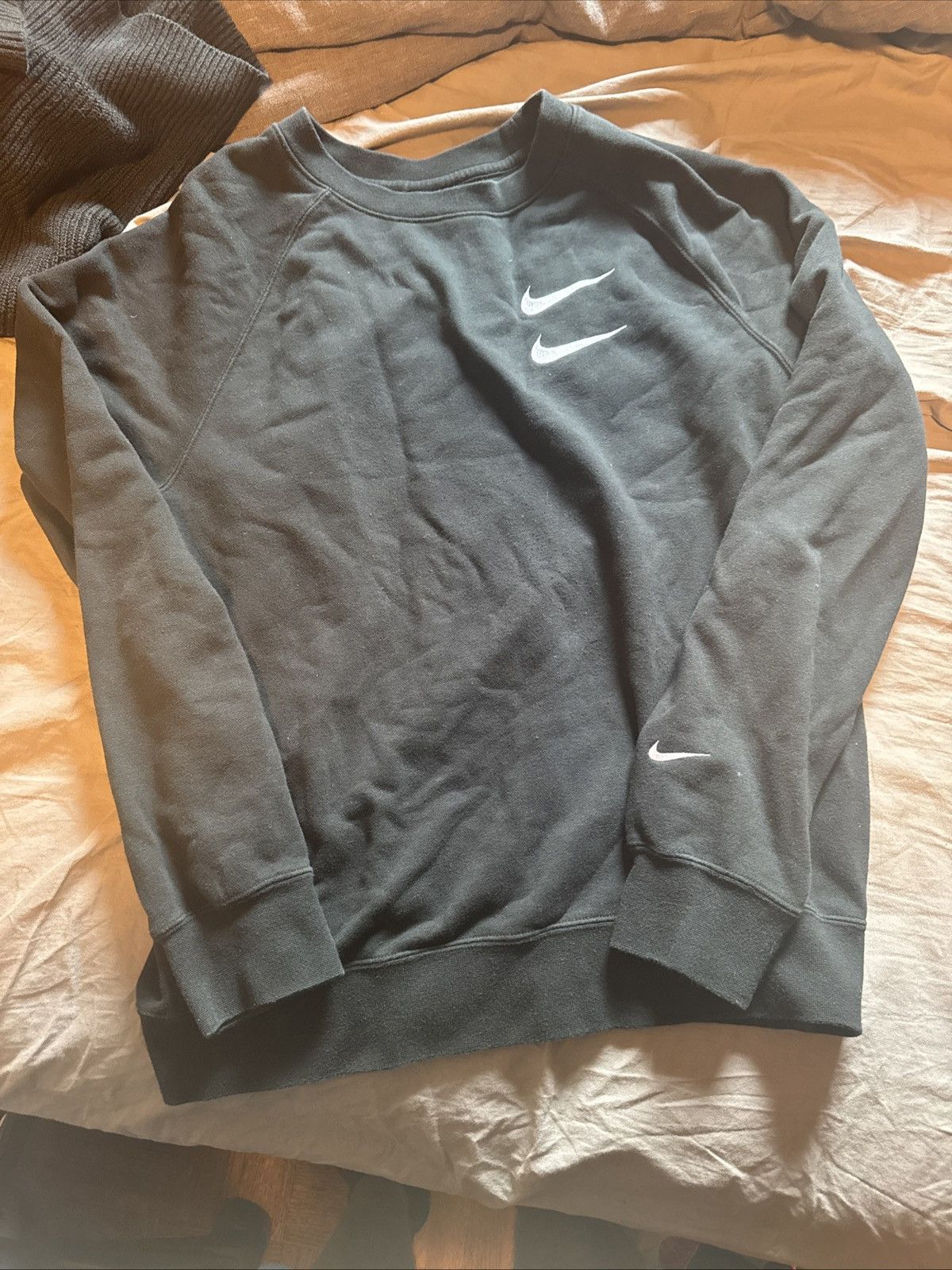 Nike Nike Double Swoosh Black Sweatshirt Great Condition Size US M / EU 48-50 / 2 - 1 Thumbnail
