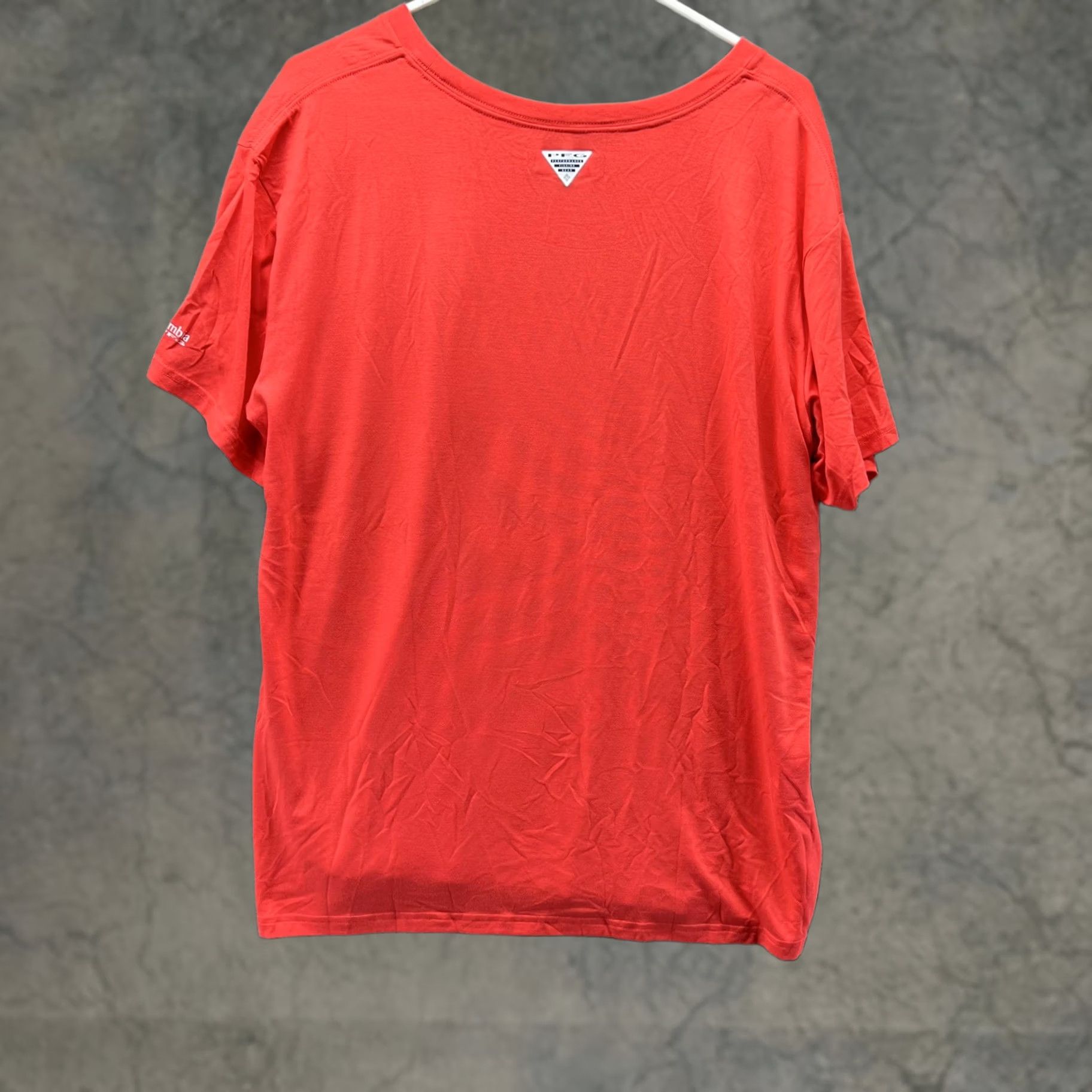 Vintage Columbia PFG Shirt Mens XL Red Omni-Shade Fishing Graphic Short Sleeve Tee Size US XL / EU 56 / 4 - 1 Thumbnail