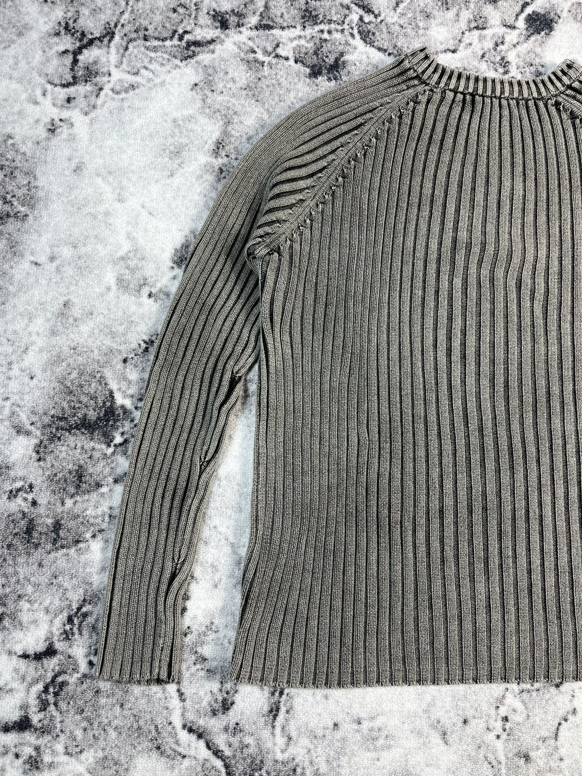 Other Avant Garde Rib Knit Zip Shoulder Sweater Minimal L Size US L / EU 52-54 / 3 - 8 Thumbnail