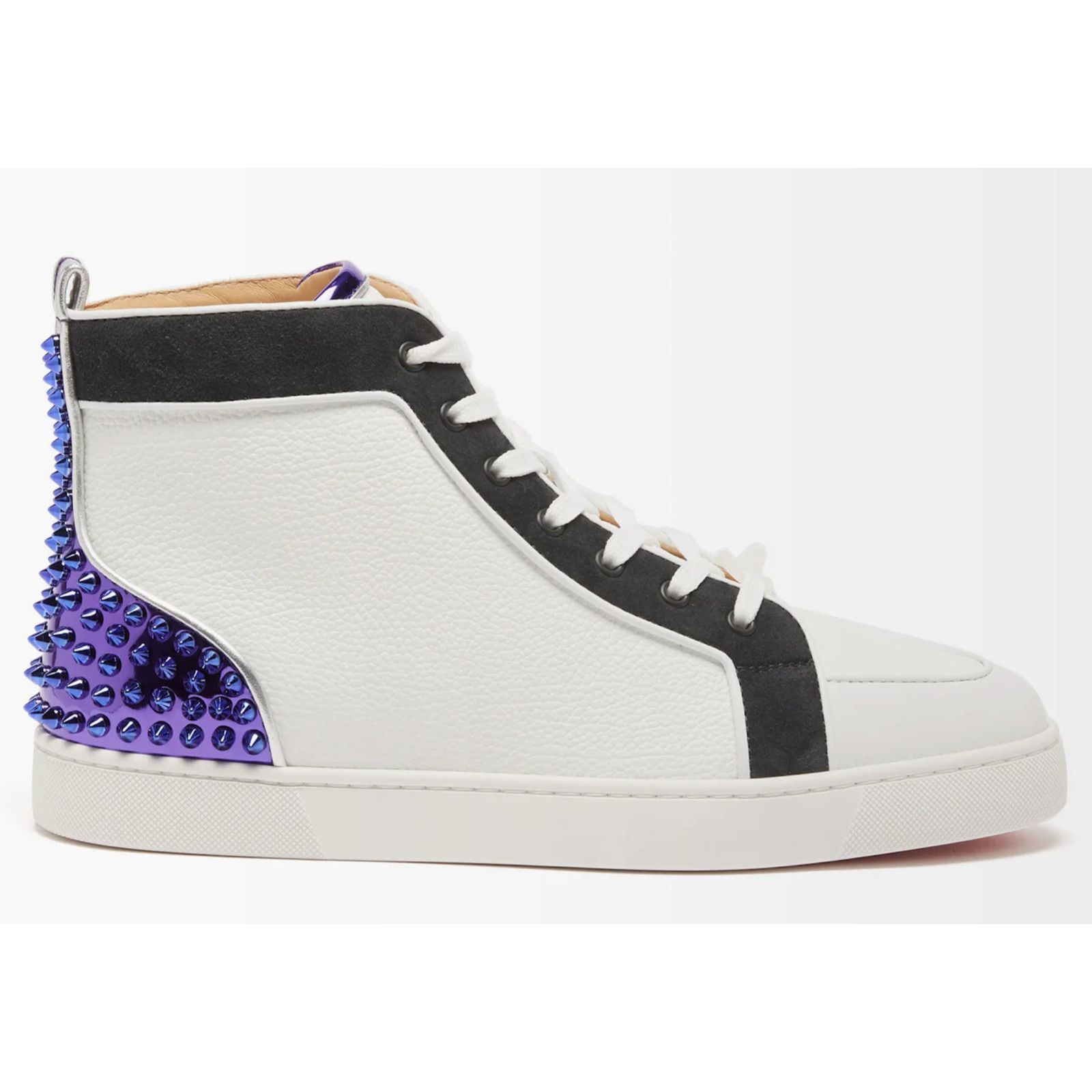 Christian Louboutin Christian Louboutin Mens Rantus Spikes White High Top Sneake Size US 10.5 / EU 43-44 - 1 Thumbnail