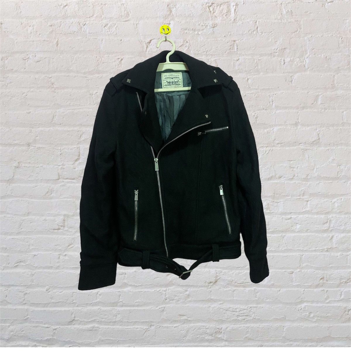 Levi's Levi strauss & co double colar black coat/rider wool jacket Size US L / EU 52-54 / 3 - 1 Thumbnail