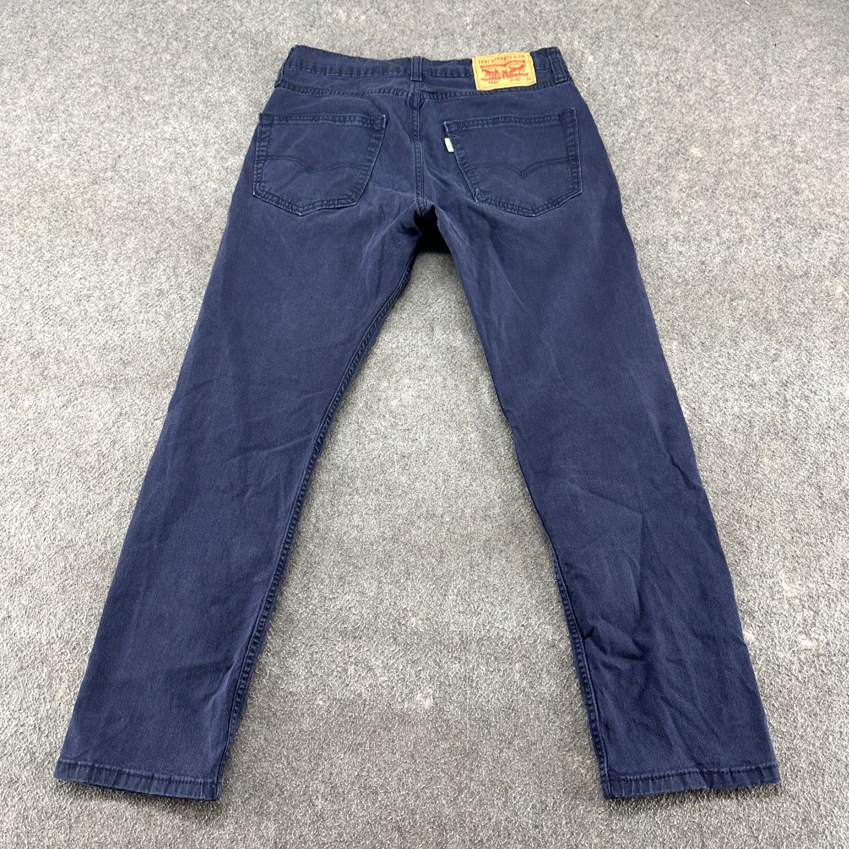 Levi's VINTAGE Levi's 502 Jeans Mens 30x30 Blue Tapered Leg Athletic Fit Dark Wash Stretch Flex Size US 30 / EU 46 - 6 Thumbnail