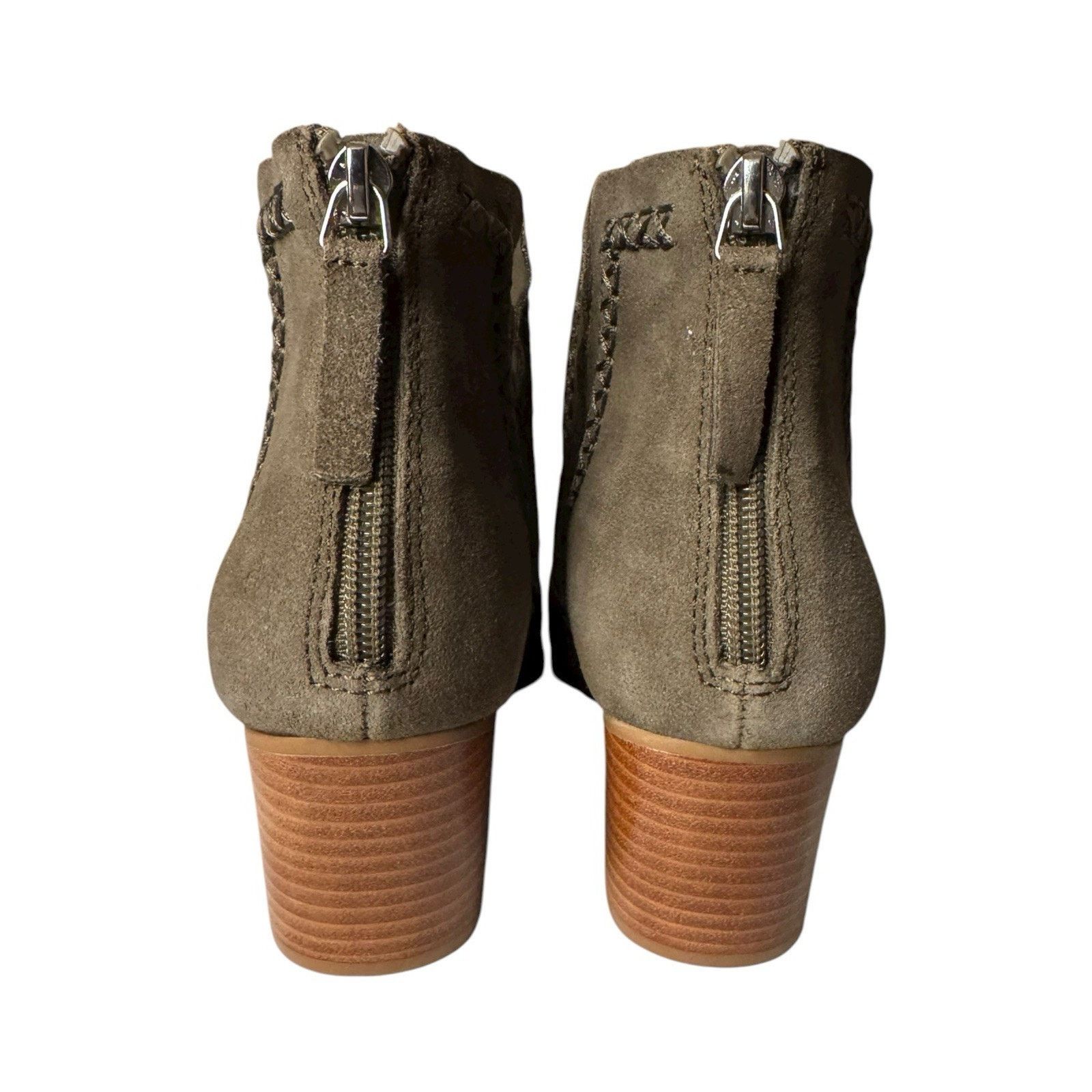 Dolce Vita Dolce Vita NEW Dylan Olive Green Suede Pointed Booties Size US 9 / IT 39 - 3 Thumbnail