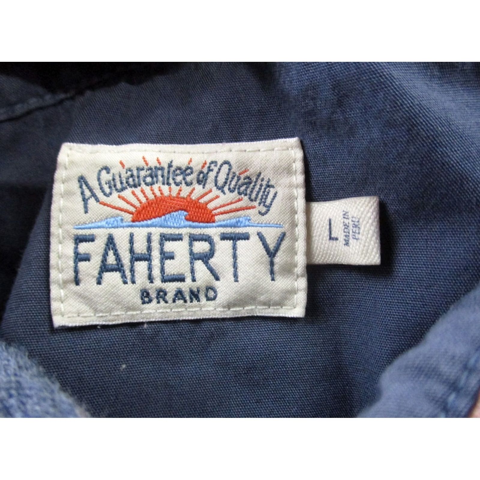 Faherty Faherty Polo Shirt Mens L Striped Golf Lightweight Work Outdoors Casual Business Size US L / EU 52-54 / 3 - 6 Thumbnail