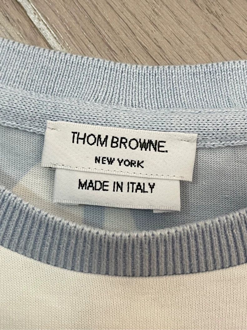 Thom Browne Thom Browne Limited edition light blue sailboat round-neck Size XS / US 0-2 / IT 36-38 - 6 Thumbnail