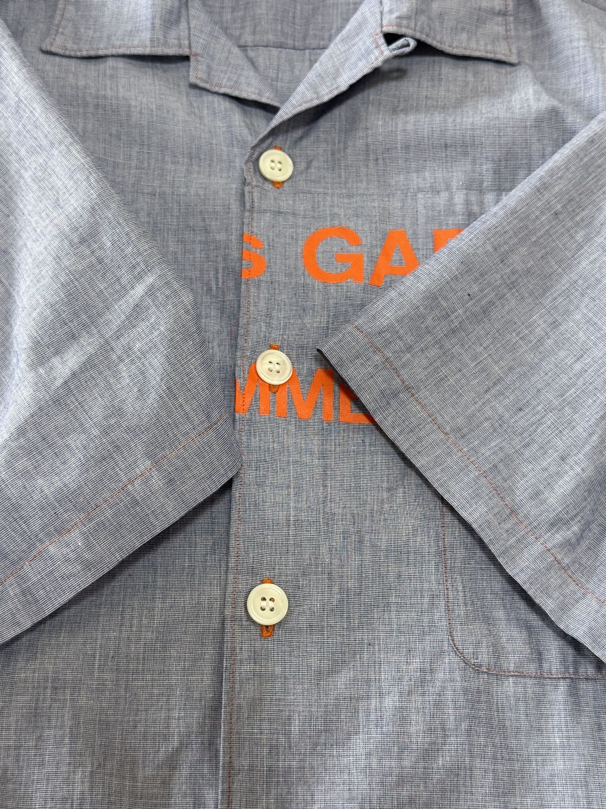 Comme des Garcons S/S 2002 COMME des GARCONS HOMME Split Logo Shirt Size US M / EU 48-50 / 2 - 6 Thumbnail