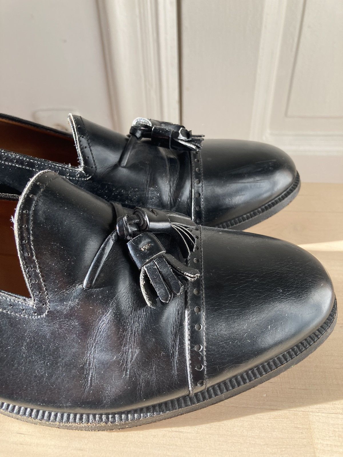 Salvatore Ferragamo Vintage Salvatore Ferragamo Leather Tassel Loafers Size US 9 / EU 42 - 9 Thumbnail