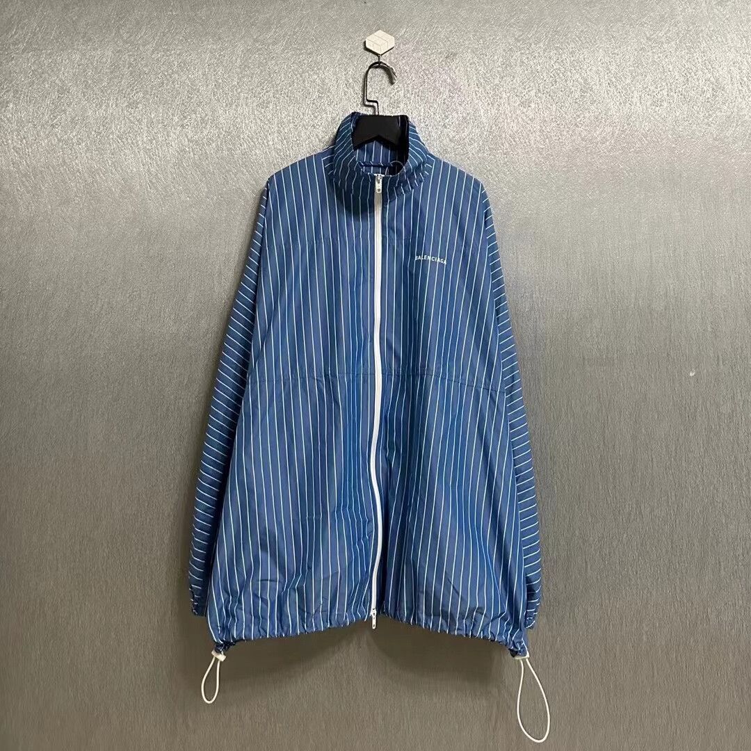Balenciaga balenciaga striped logo windbreaker jacket Size US M / EU 48-50 / 2 - 1 Thumbnail