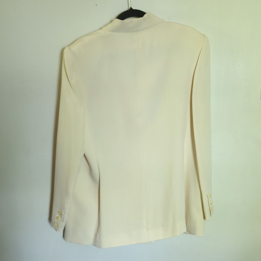 Charter Club Charter Club 100% Silk Women's Off-white Double Breasted Bl Size XXL / US 16-18 / IT 52-54 - 2 Thumbnail