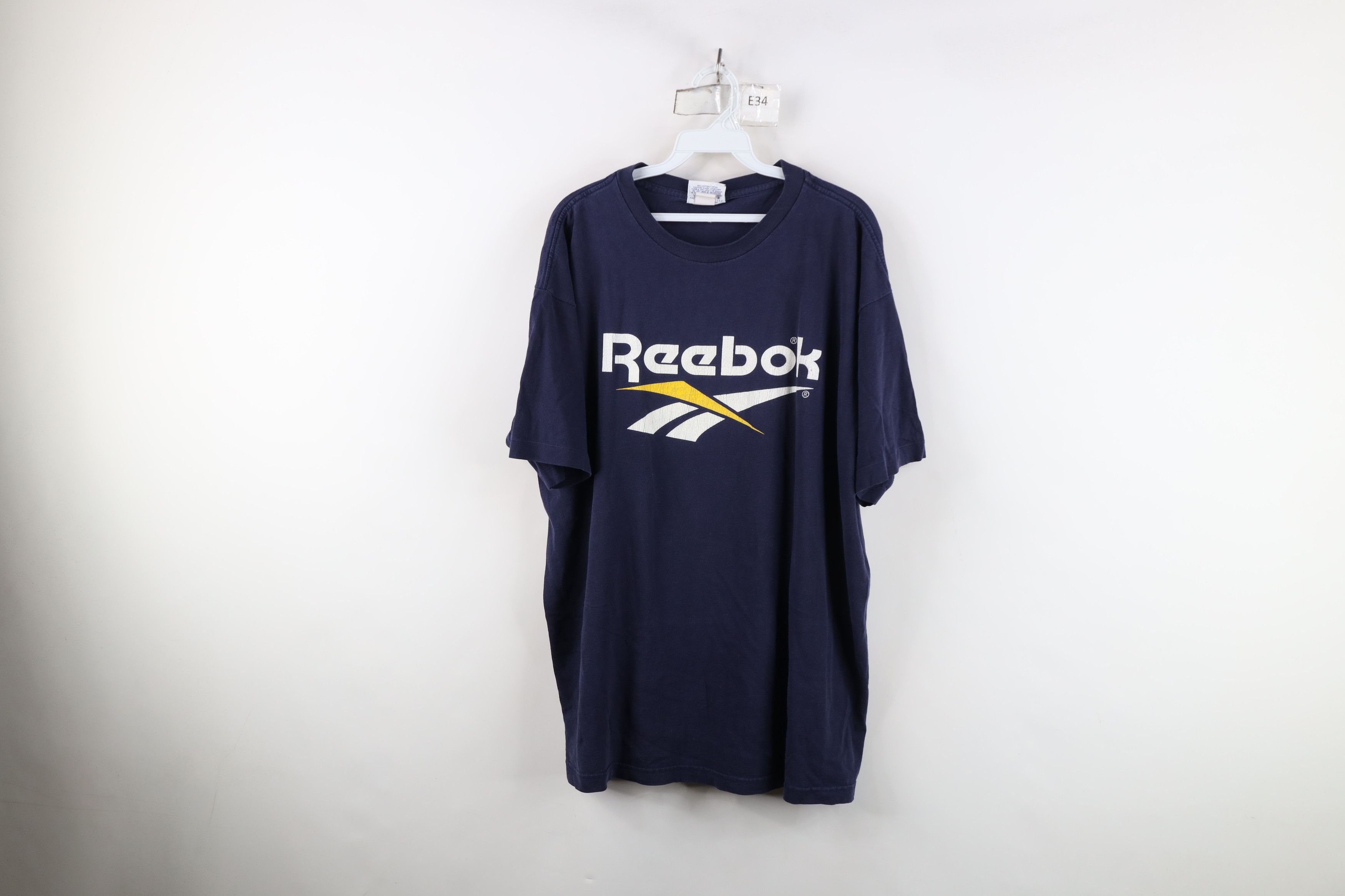 Reebok Vintage 90s Reebok Big Logo Short Sleeve T-Shirt USA Size US XL / EU 56 / 4 - 1 Thumbnail