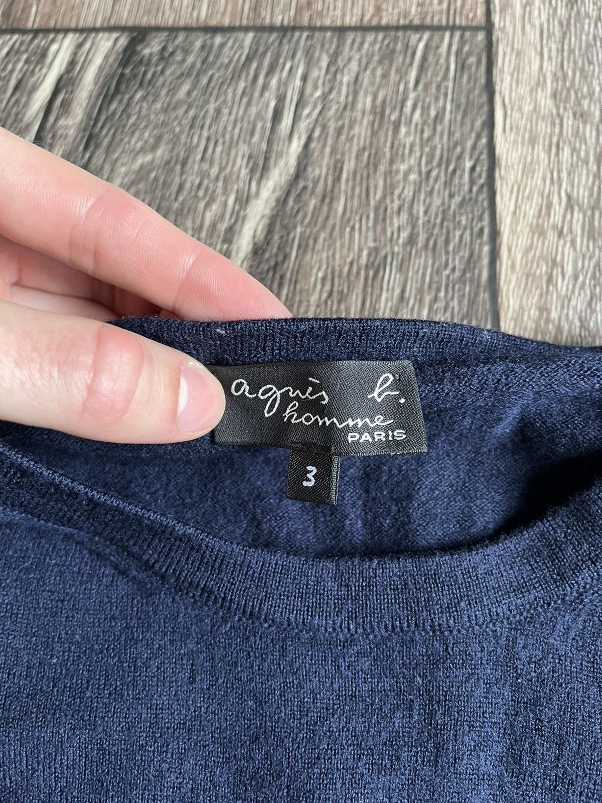 agnes b. Agnes B. Logo Merino Wool Park Jumper Sweater Made in Italy Size US M / EU 48-50 / 2 - 3 Thumbnail