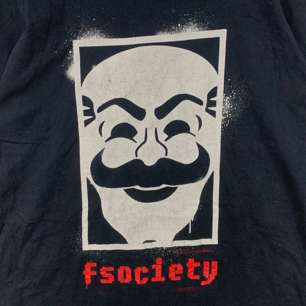 Vintage FSOCIETY V VENDETTA Mr Robot Loot Crate Exclusive Tee Shirt Size US XXL / EU 58 / 5 - 3 Thumbnail